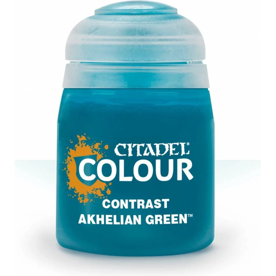 Citadel Colour: Contrast Akhelian Green - Warhammer Model Paint, 18ml Pot - Games Workshop - Image 2