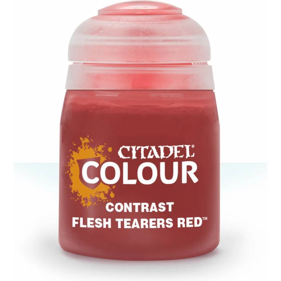 Citadel Colour: Contrast Flesh Tearers Red - Warhammer Model Paint, 18ml Pot - Games Workshop - Image 2