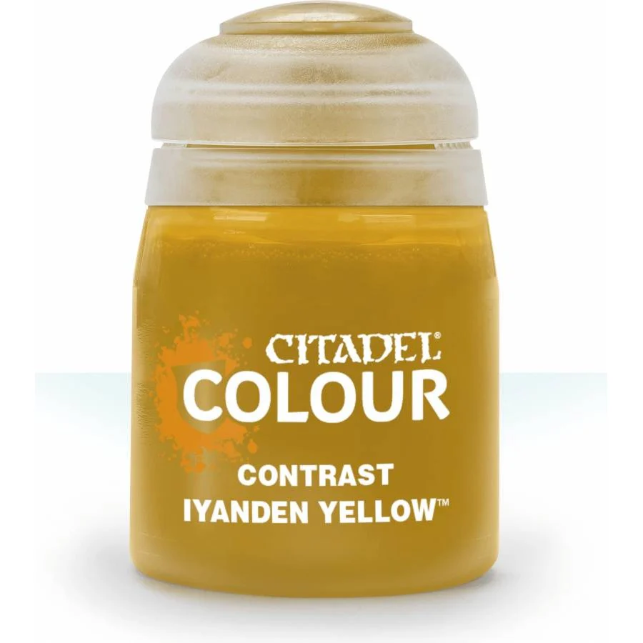 Citadel Colour: Contrast Iyanden Yellow - Warhammer Model Paint, 18ml Pot - Games Workshop - Image 2