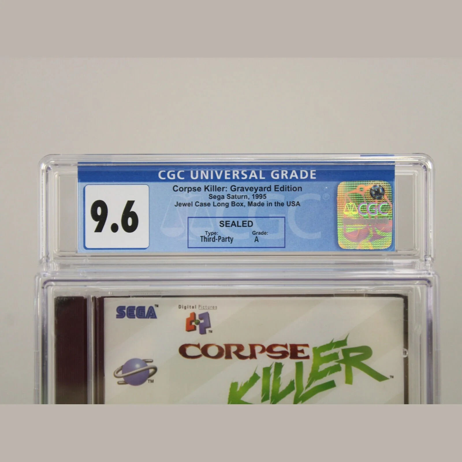 Corpse Killer Graveyard Edition Sega Saturn New Sealed CGC Graded 9.6 A VGA Wata - Image 2