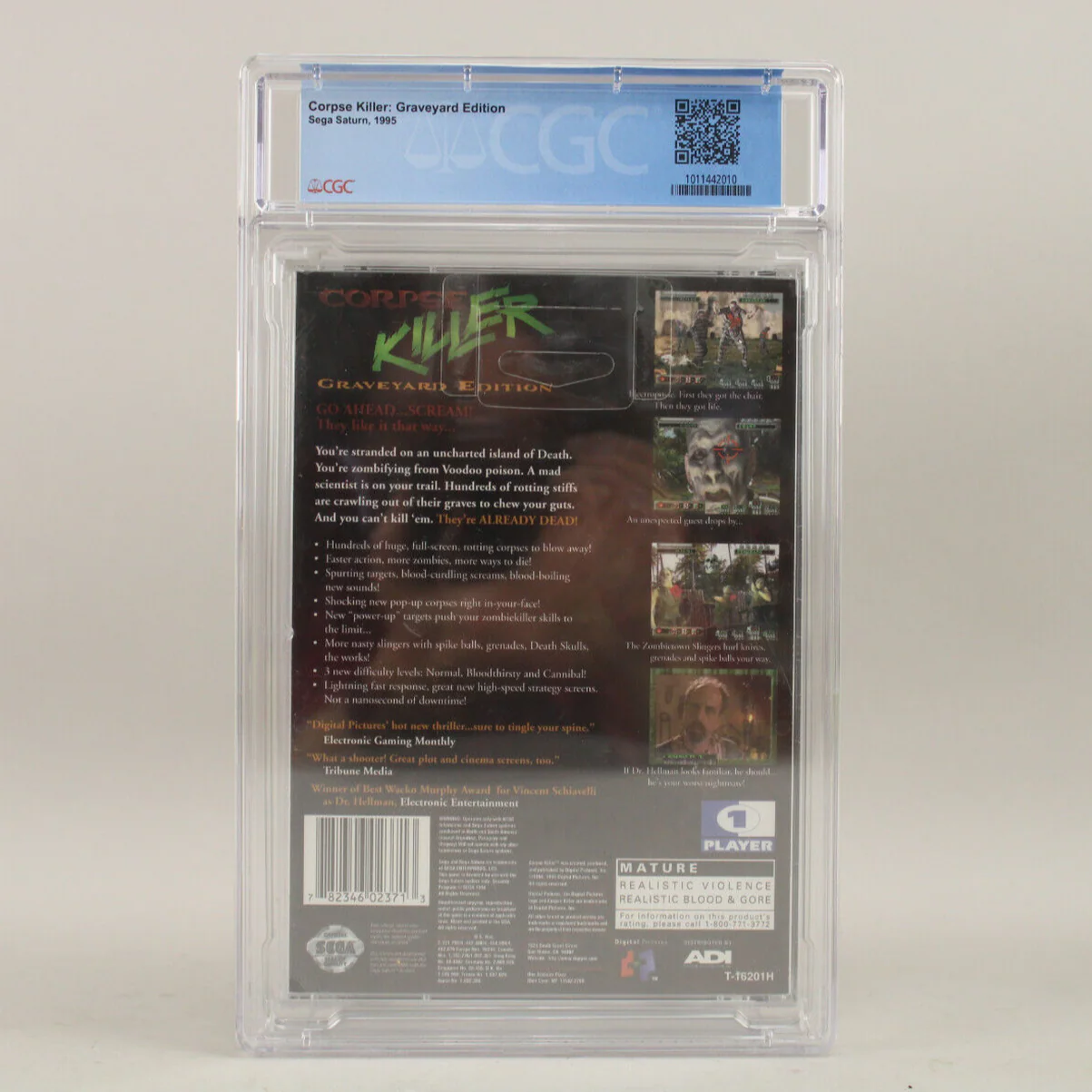 Corpse Killer Graveyard Edition Sega Saturn New Sealed CGC Graded 9.6 A VGA Wata - Image 3