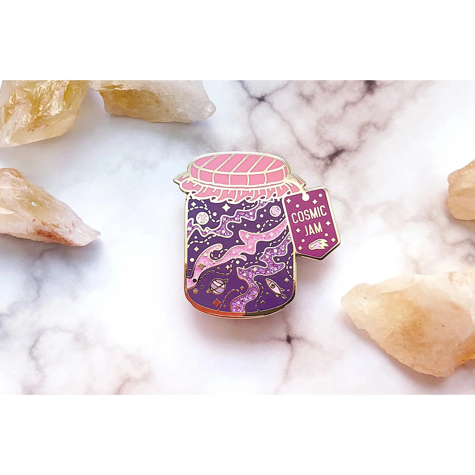 Cosmic Jam Enamel Pin - Alum and Ink - Image 3
