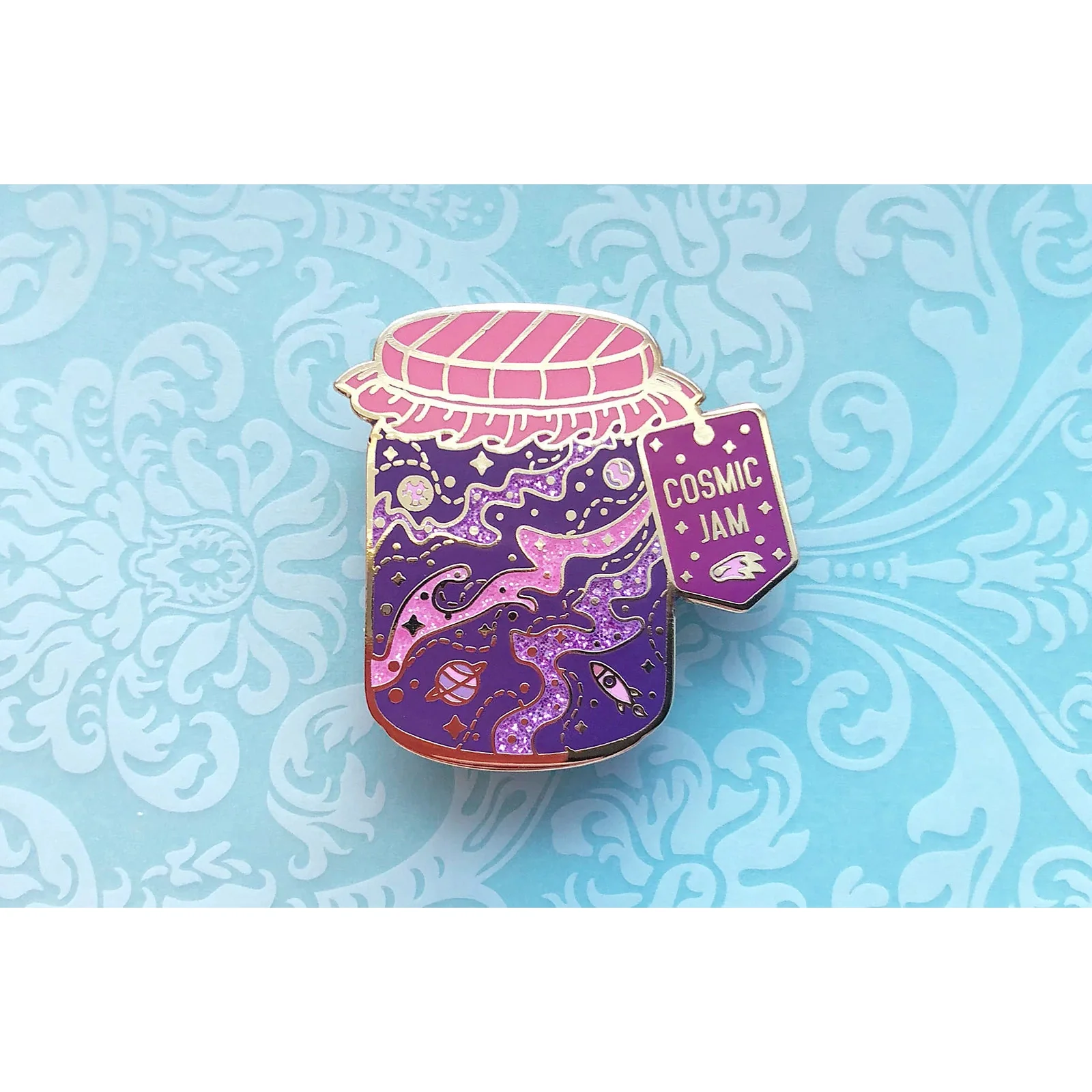 Cosmic Jam Enamel Pin - Alum and Ink - Image 4