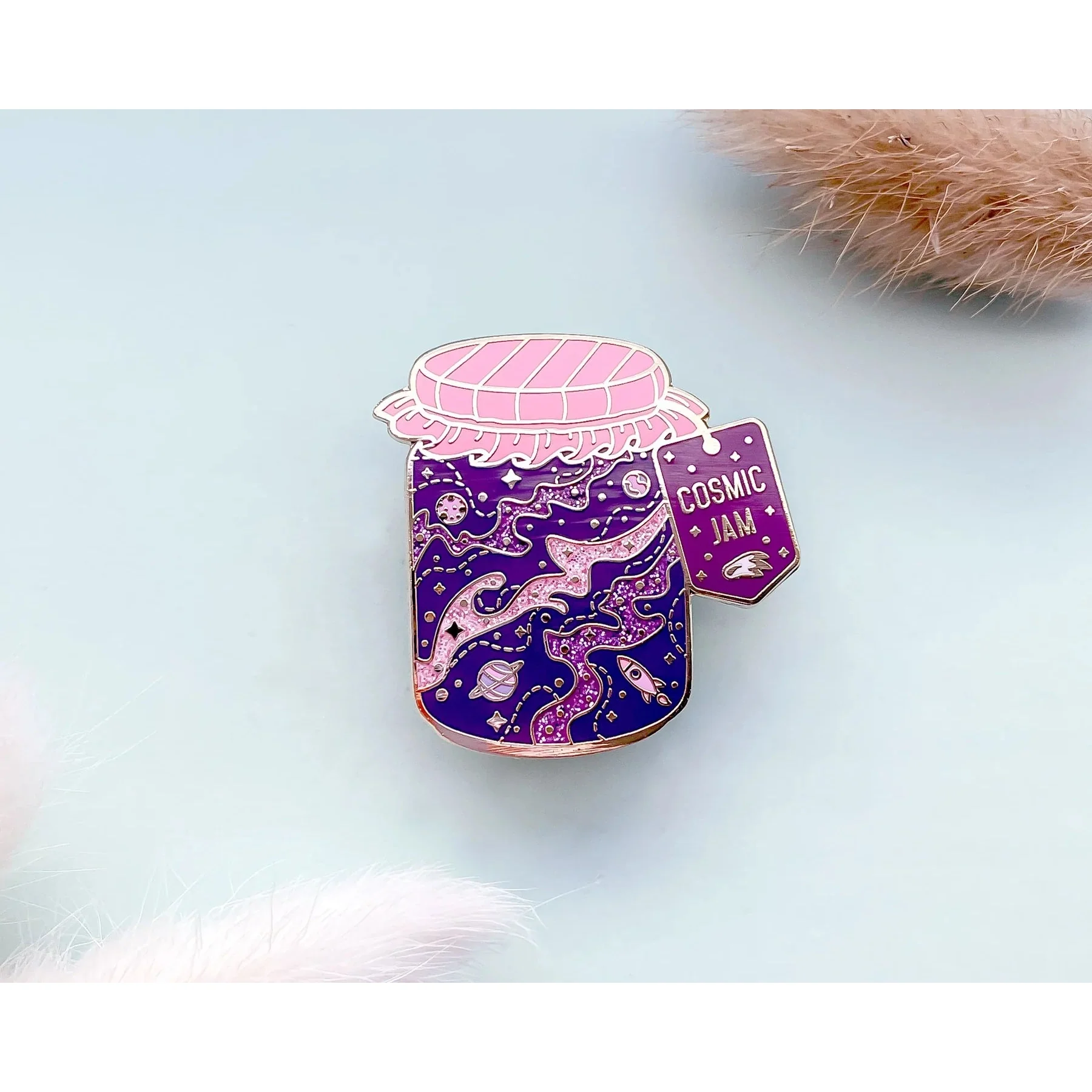 Cosmic Jam Enamel Pin - Alum and Ink - Image 5