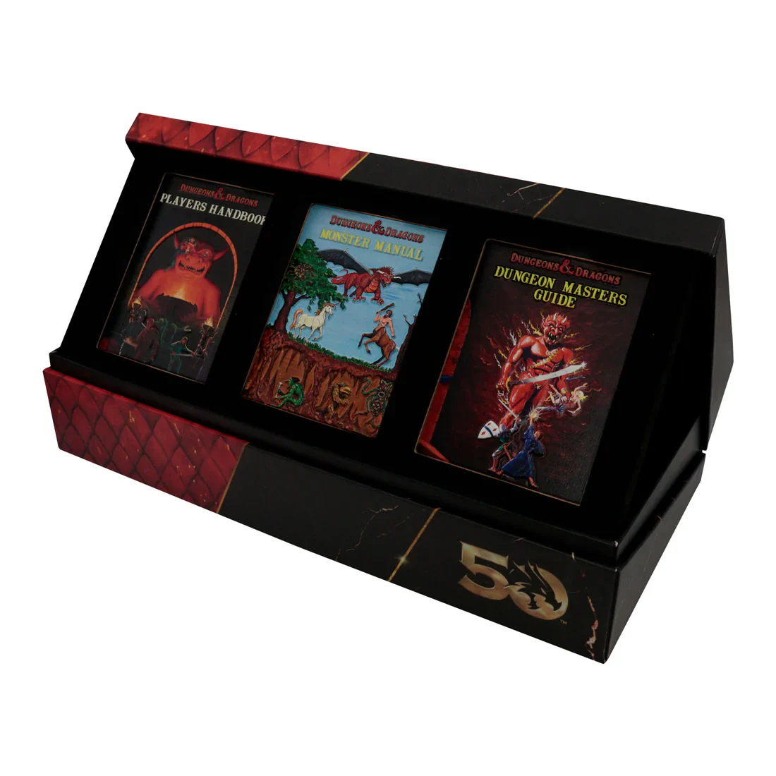 Dungeons & Dragons 50th Anniversary 1st Edition Book Cover Ingot Set - Fanattik Collectibles