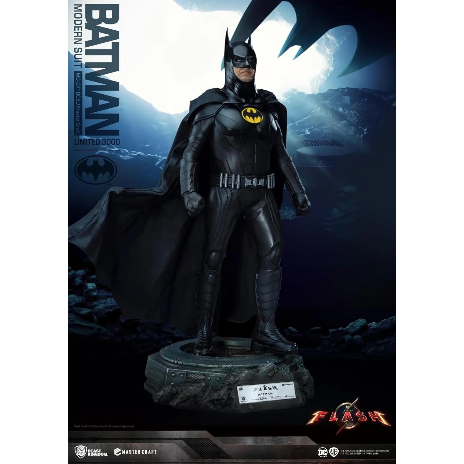 The Flash (2023) Batman (Modern Suit) Limited Edition Statue - Beast Kingdom - Master Craft MC-071 - Image 2