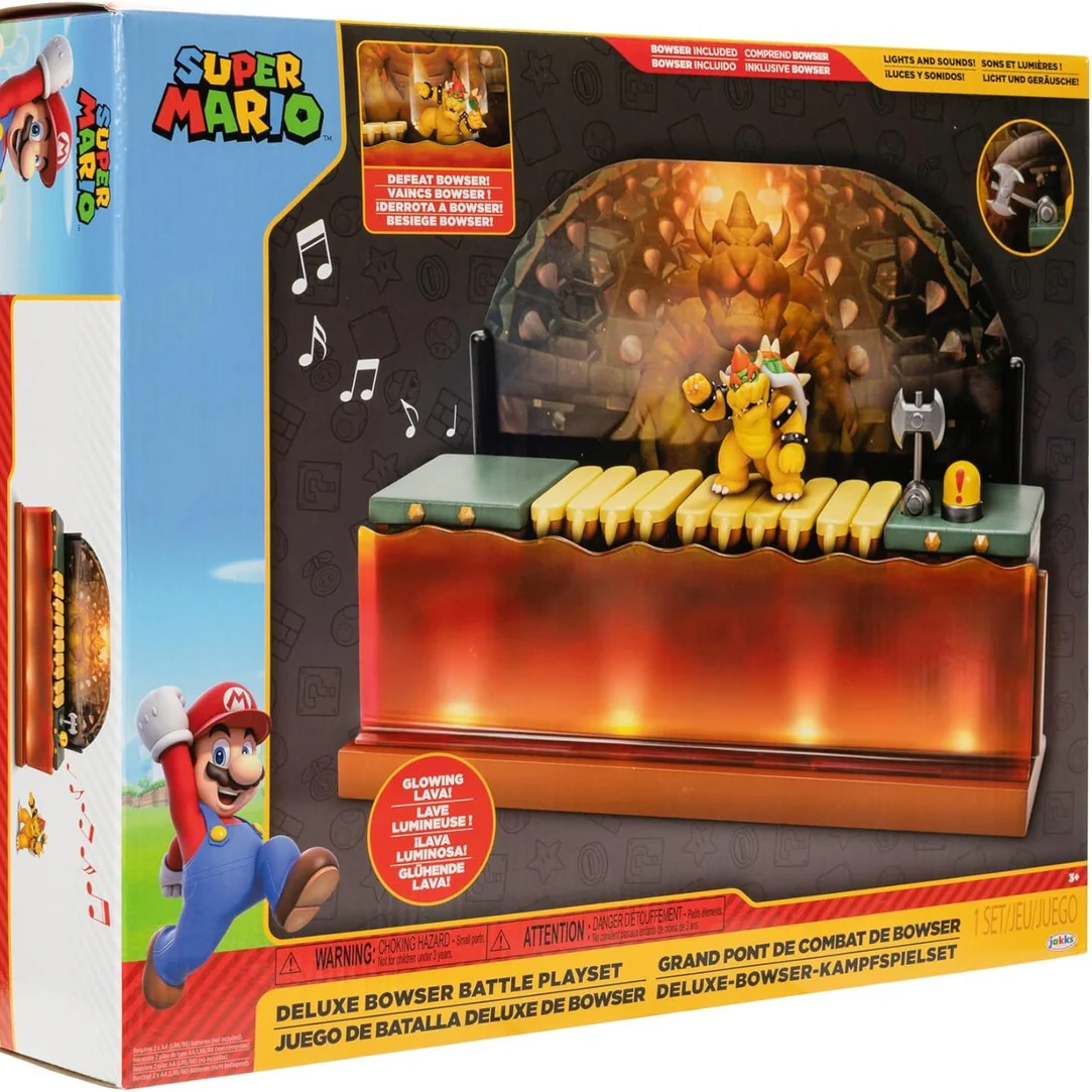 World of Nintendo Deluxe Bowser Battle Playset - Jakks Pacific - Image 7
