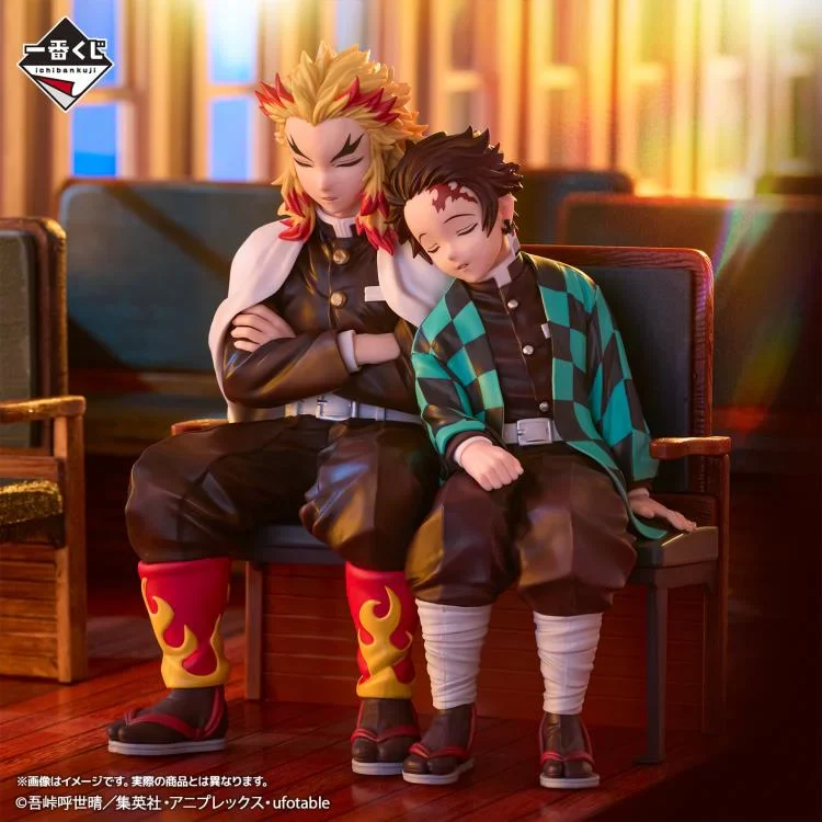 Demon Slayer: Kimetsu no Yaiba Tanjiro Kamado & Kyojuro Rengoku (Locus) Statue Figure - Bandai Spirits - Ichibansho Revible Moment - Image 2