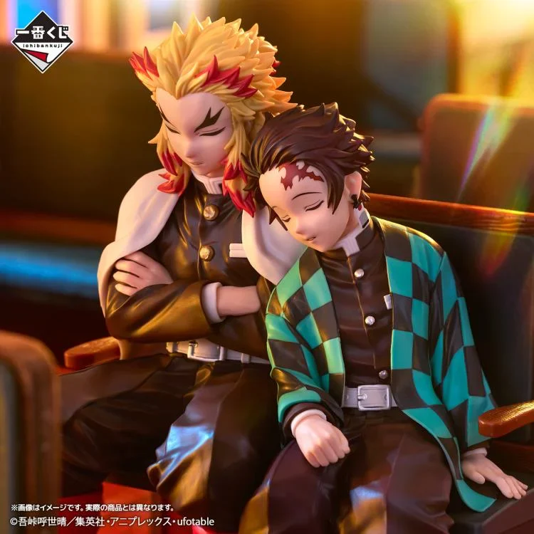 Demon Slayer: Kimetsu no Yaiba Tanjiro Kamado & Kyojuro Rengoku (Locus) Statue Figure - Bandai Spirits - Ichibansho Revible Moment - Image 3