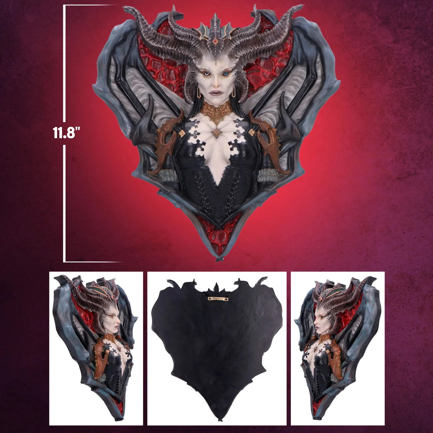 Diablo IV Lilith Sculpture Wall Hanging Plaque - Nemesis Now - Image 5