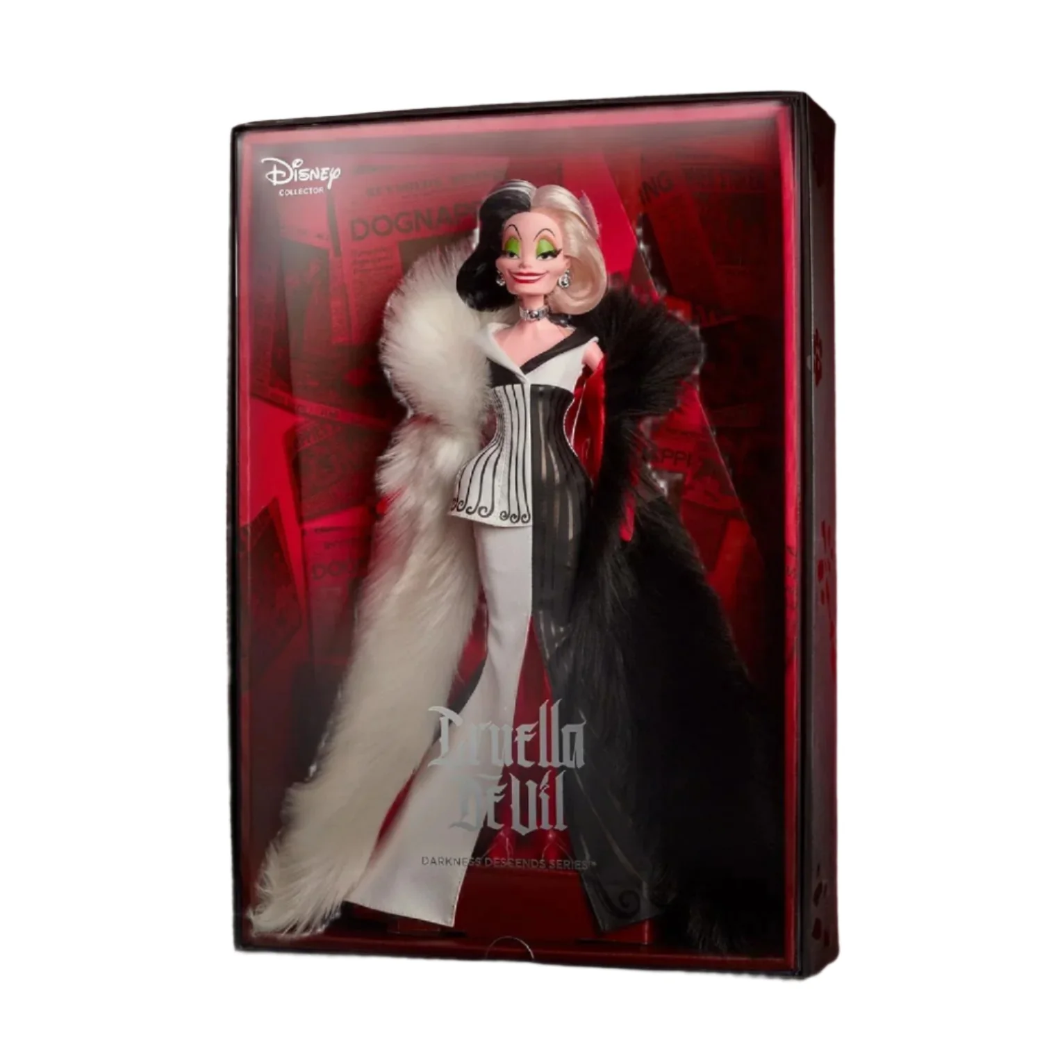 One Hundred and One Dalmatians Cruella De Vil Doll - Mattel Creations - Disney Darkness Descends Series