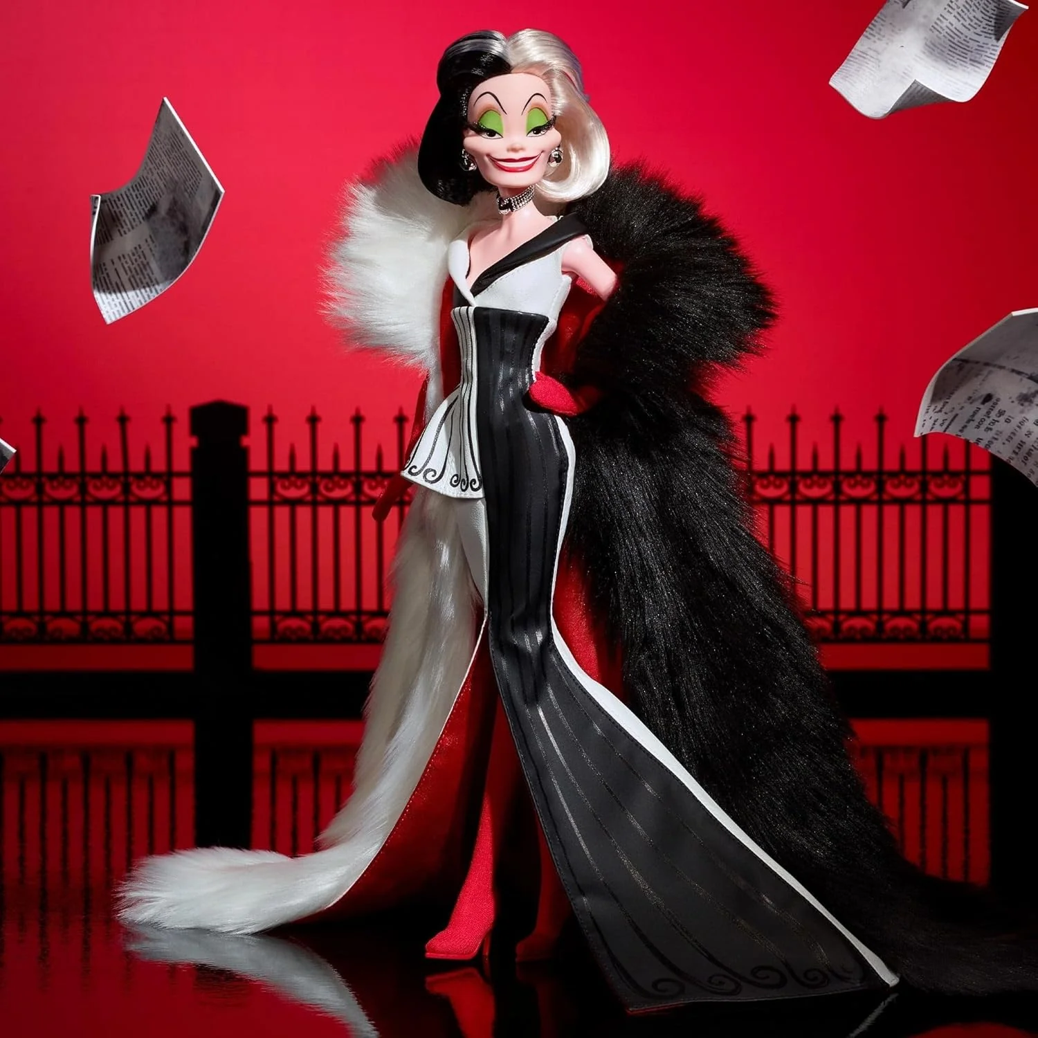 One Hundred and One Dalmatians Cruella De Vil Doll - Mattel Creations - Disney Darkness Descends Series - Image 6