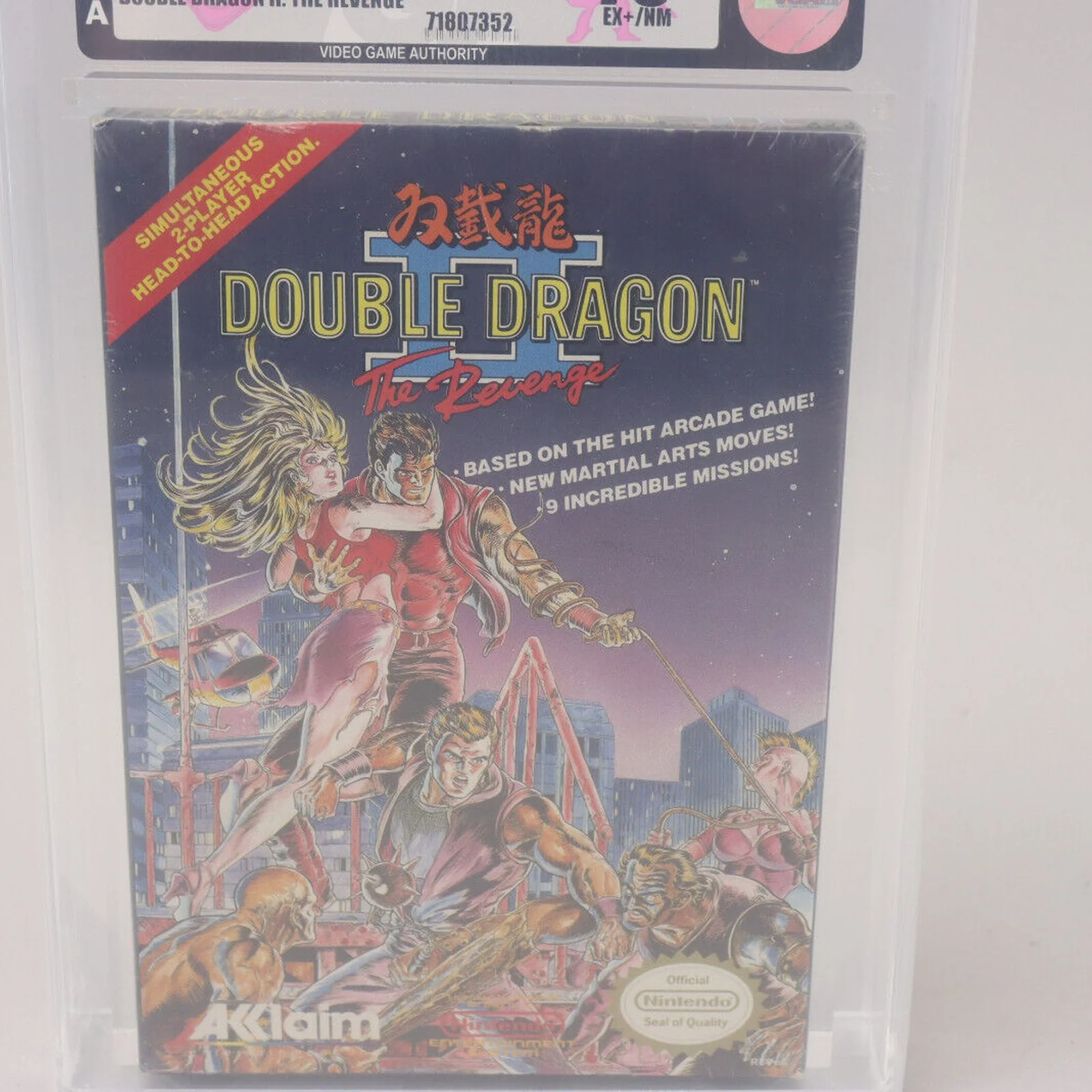 Double Dragon II: The Revenge Nintendo NES 1990 Acclaim Sealed VGA 75+ EX+/NM - Image 3