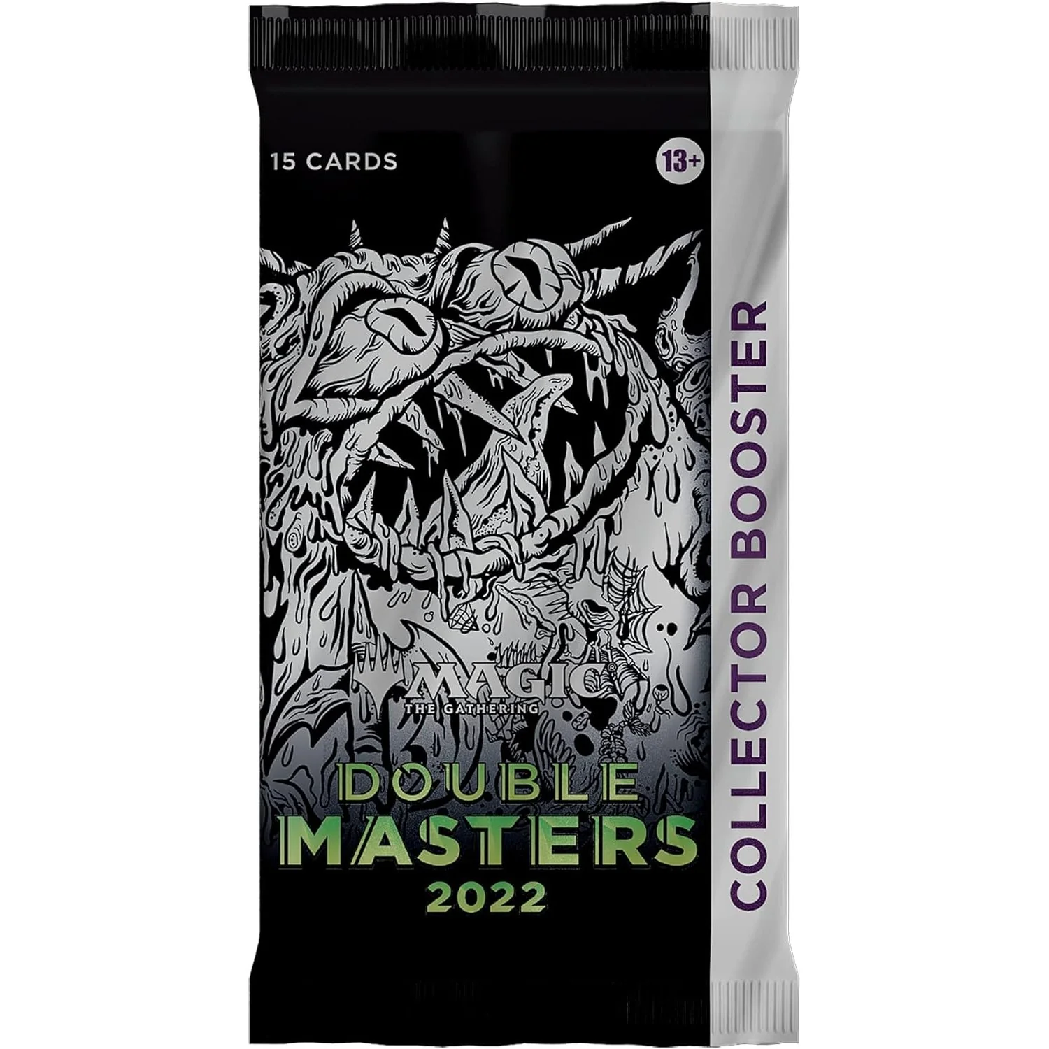 Magic: The Gathering Double Masters 2022 Collector Booster - 1 Pack: 15 Cards + Metallic Token - Wizards of the Coast