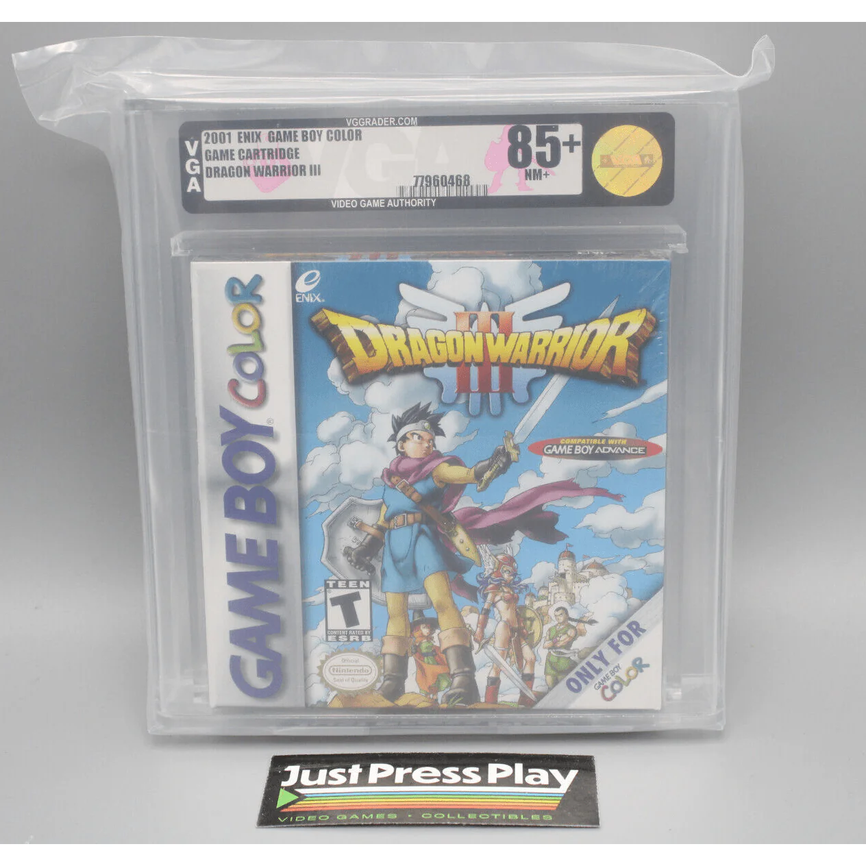 Dragon Warrior III Nintendo Game Boy Color GBC Sealed VGA Gold Level 85+ NM+
