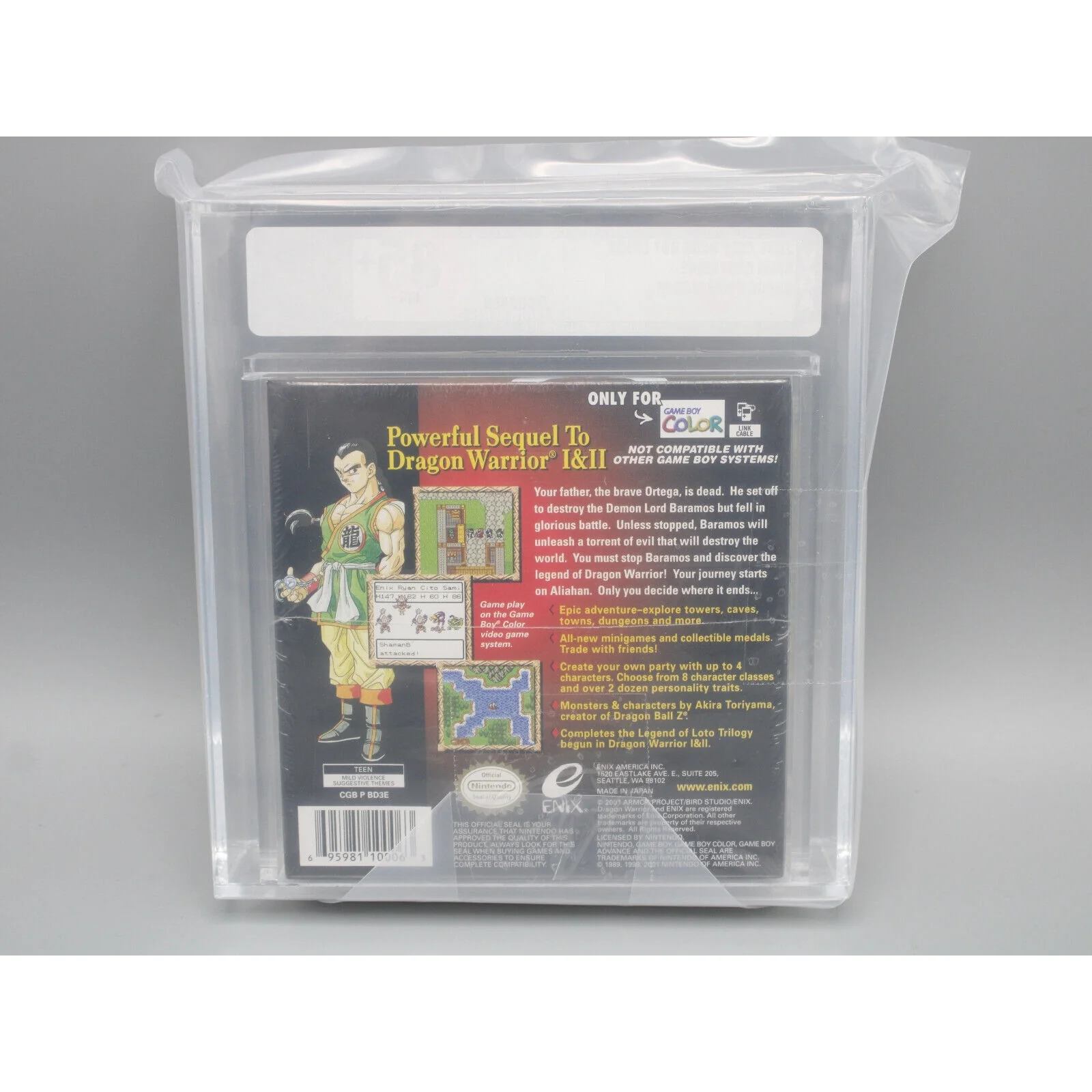 Dragon Warrior III Nintendo Game Boy Color GBC Sealed VGA Gold Level 85+ NM+ - Image 4