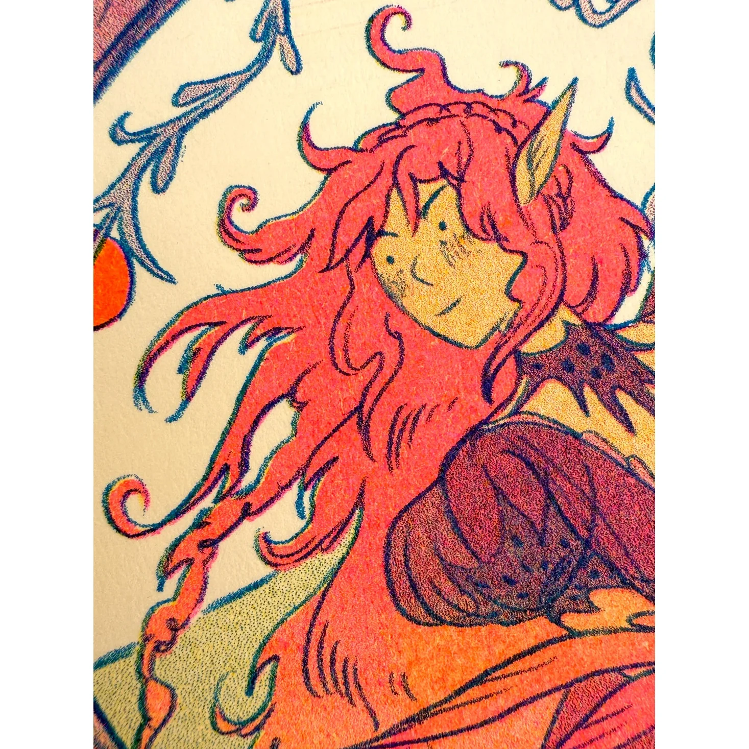 Dragon Warrior Riso Print - Natalie Andrewson - Image 12