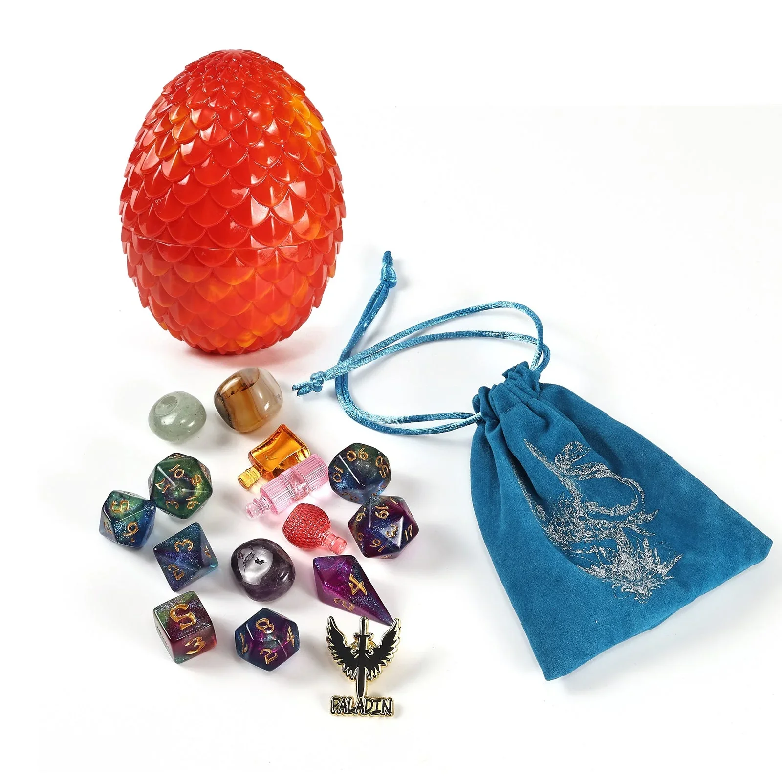 Dragon's Hoard RPG Mystery Treasure Egg - Dice Set, Bag, Enamel Pin & More! - Hymgho Dice - Image 5