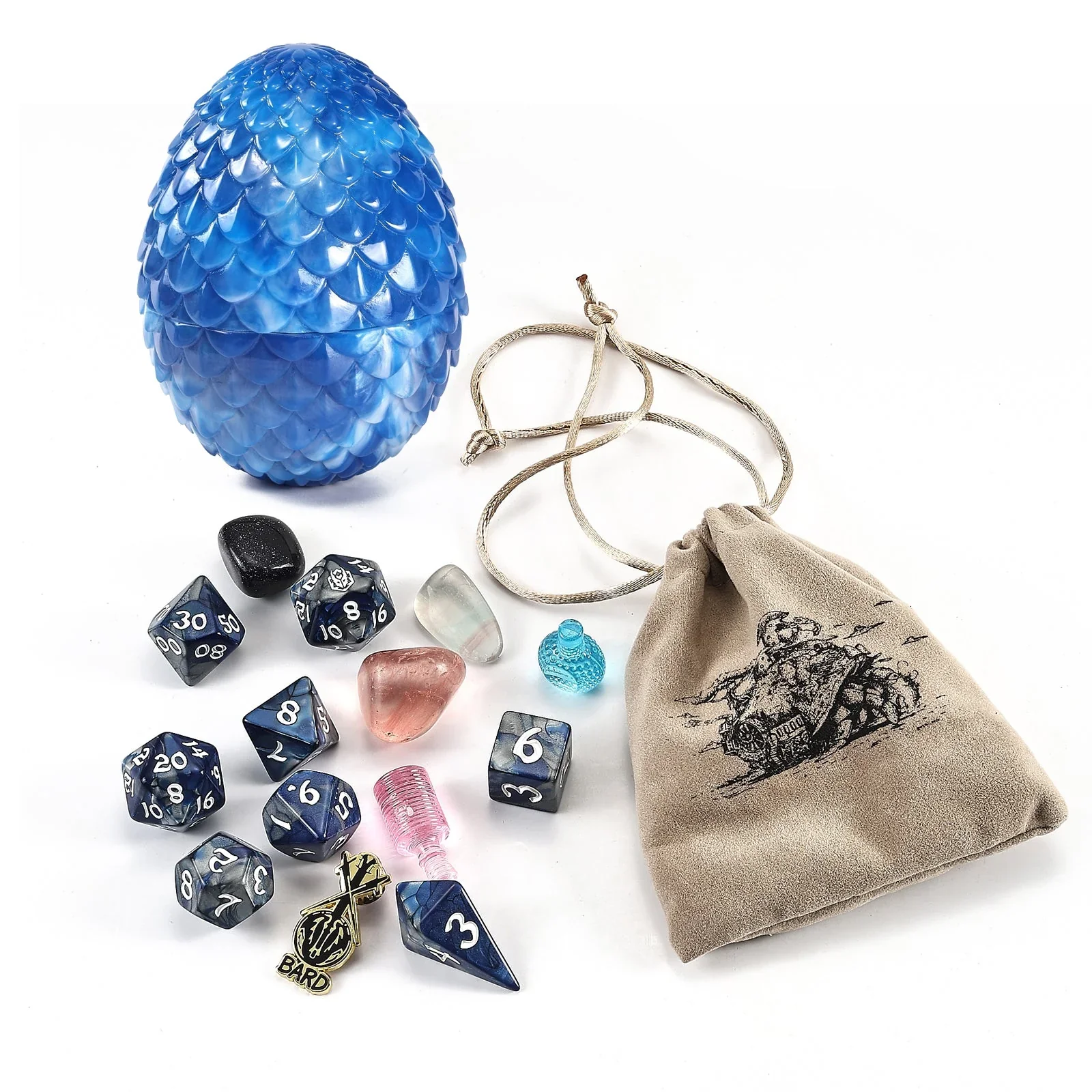 Dragon's Hoard RPG Mystery Treasure Egg - Dice Set, Bag, Enamel Pin & More! - Hymgho Dice - Image 8