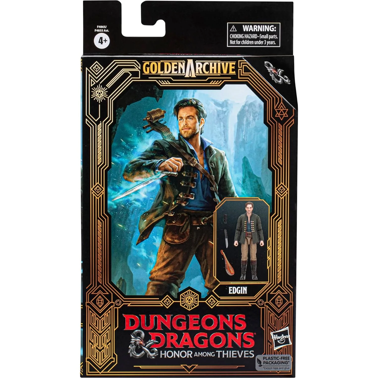 Dungeons & Dragons: Honor Among Thieves Golden Archive Edgin Action Figure - Hasbro - Image 2