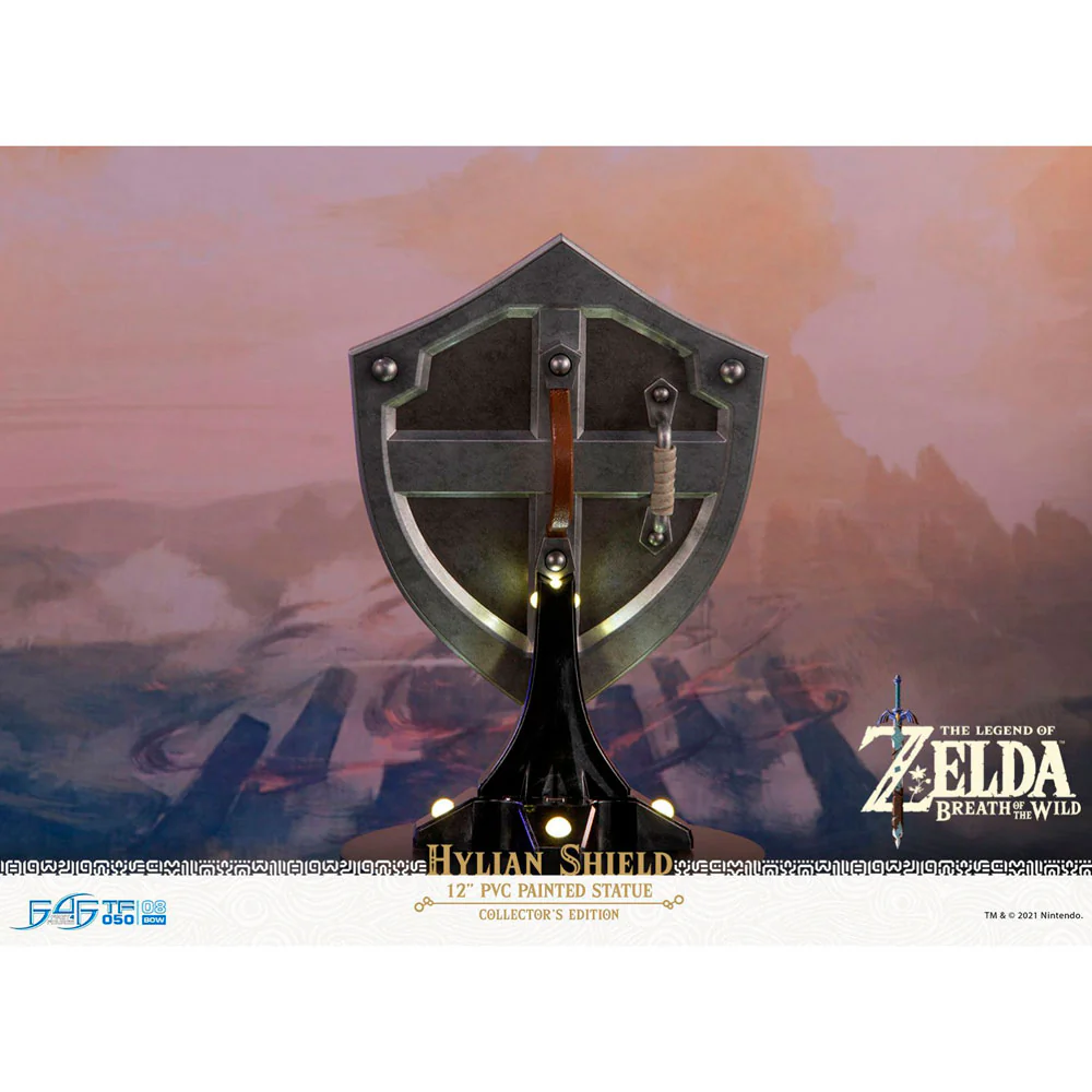 Legend of Zelda BOTW Hylian Shield Light Up Statue F4F - Image 4