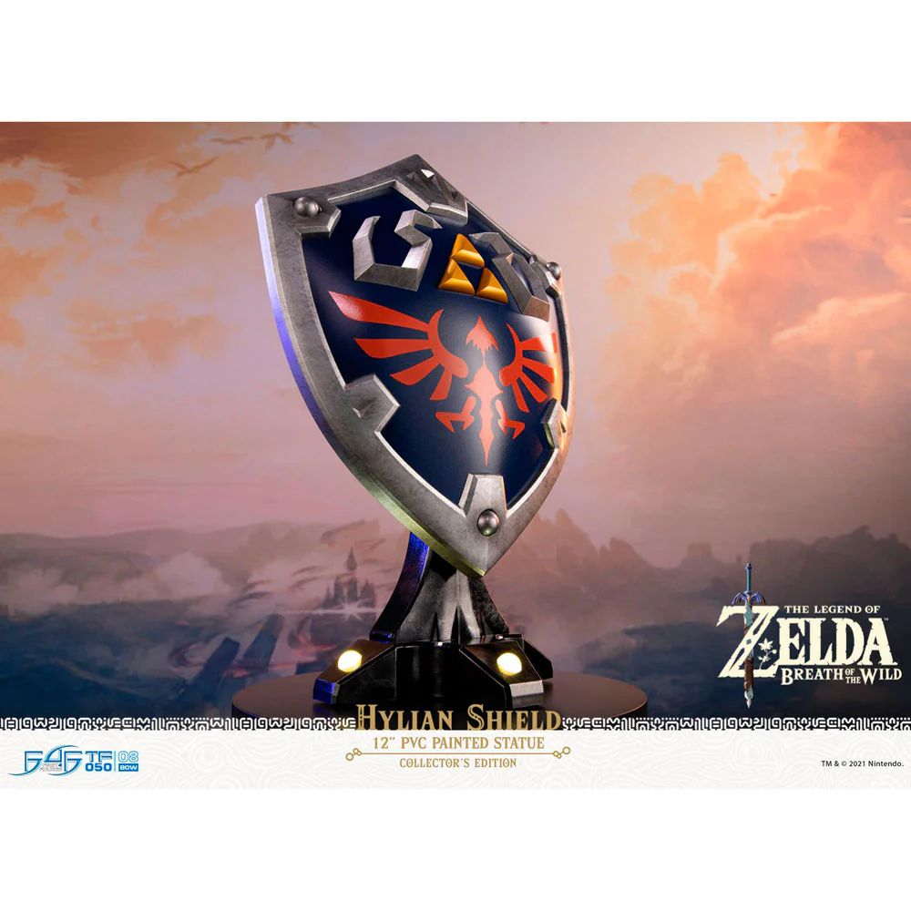 Legend of Zelda BOTW Hylian Shield Light Up Statue F4F - Image 7