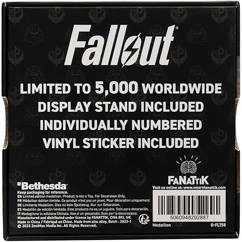 Fallout Brotherhood of Steel Medallion & Vinyl Sticker - Fanattik - Numbered Limited Edition - Image 11