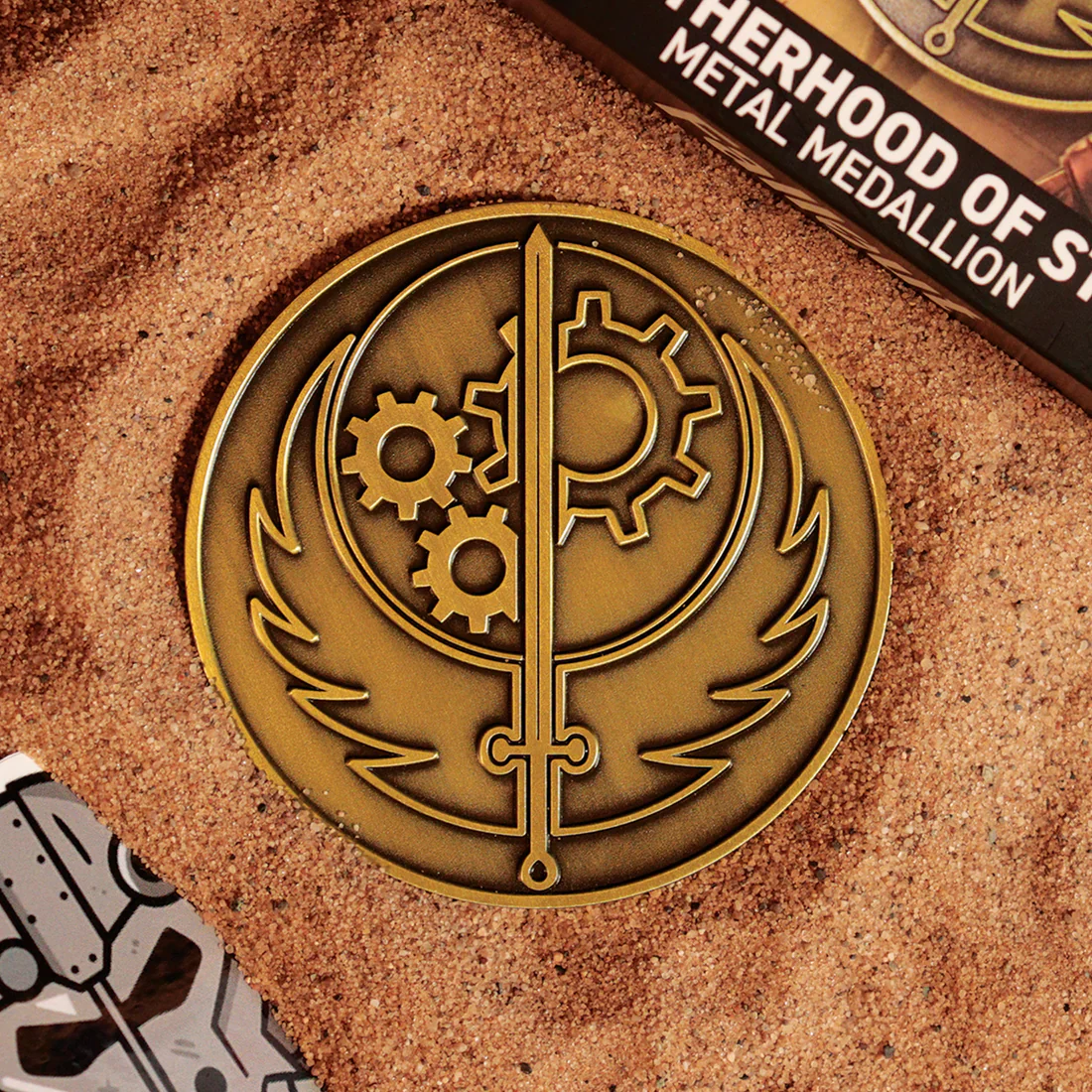 Fallout Brotherhood of Steel Medallion & Vinyl Sticker - Fanattik - Numbered Limited Edition - Image 4
