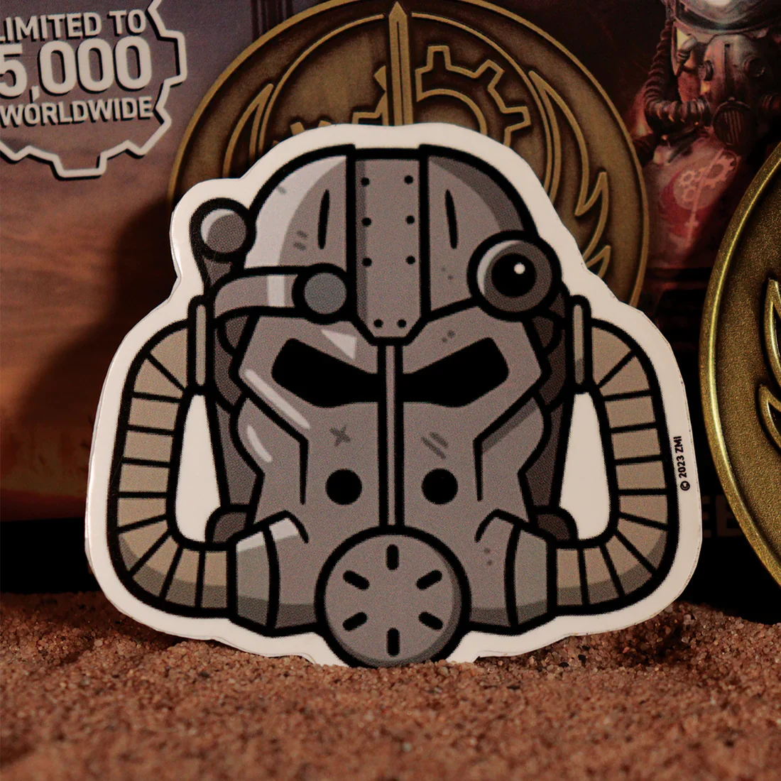 Fallout Brotherhood of Steel Medallion & Vinyl Sticker - Fanattik - Numbered Limited Edition - Image 6