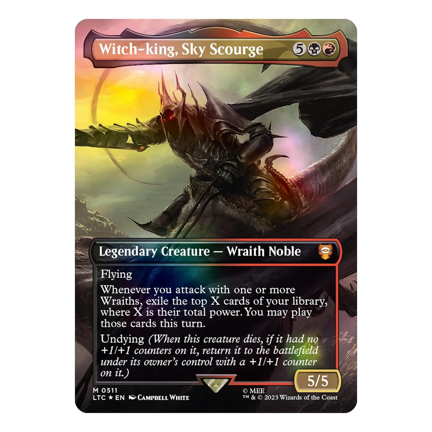 Magic: The Gathering The Lord of the Rings: Tales of Middle Earth - Flight of the Witch-King Scene Box - Wizards of the Coast - Image 3