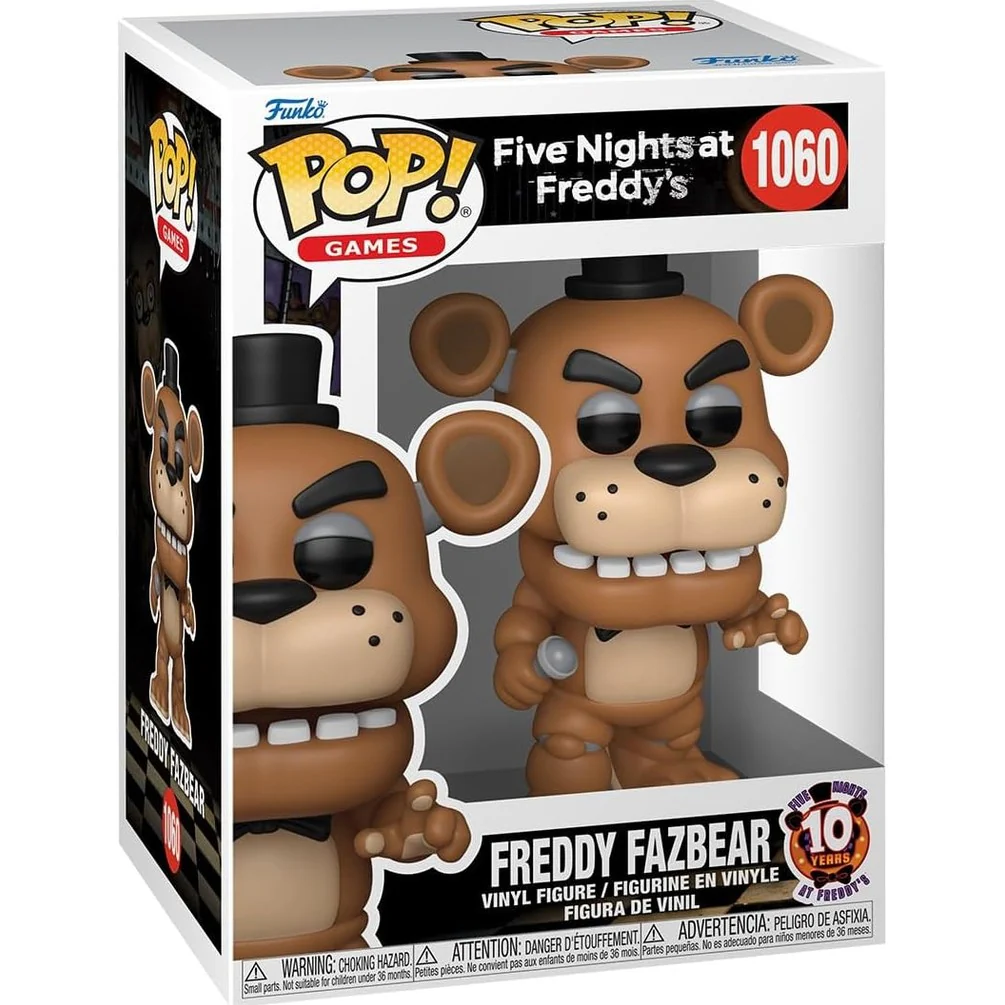 Five Nights at Freddy's Freddy Fazbear (10th Anniversary Ver.) Vinyl Figure - Funko - POP! Games #1060