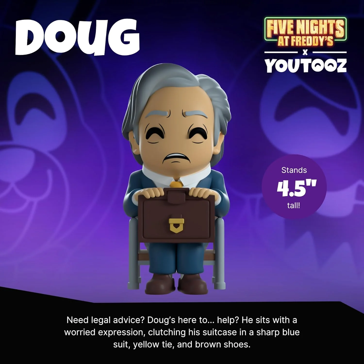 Five Nights at Freddy's Movie Doug Vinyl Figure - Youtooz - Five Nights at Freddy's Collection #46 - Image 2