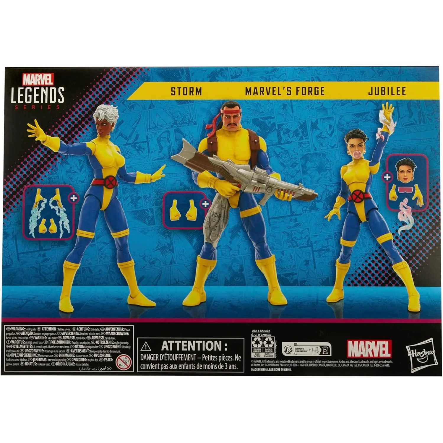 The Uncanny X-Men 60th Anniversary Forge, Storm, & Jubilee Action Figure 3-Pack - Hasbro - Marvel Legends - Image 14