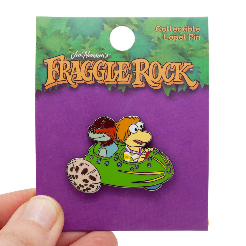 Fraggle Rock Boober & Wembley in Cucumber Car Enamel Pin - Jim Henson Co., Little Shop of Pins - McDonald's Happy Meal Series - Image 2