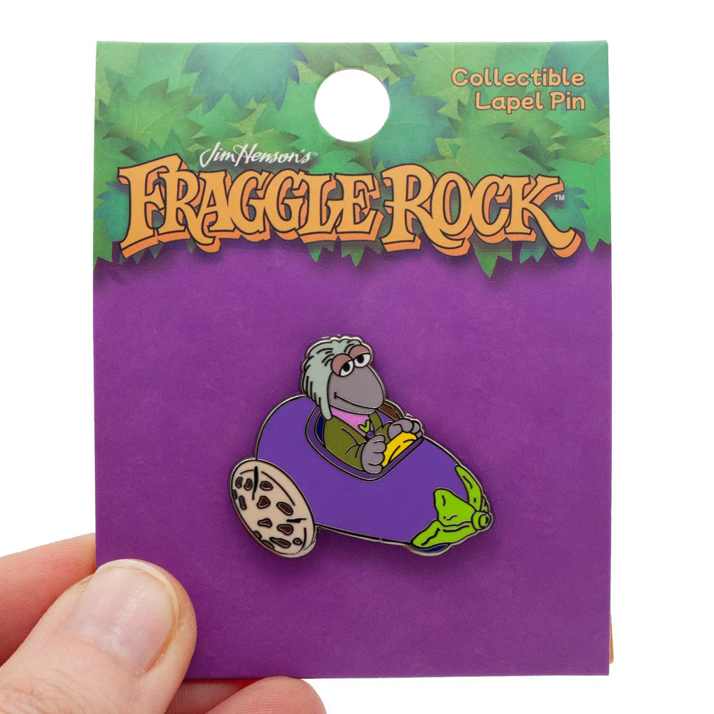 Fraggle Rock Mokey in Eggplant Car Enamel Pin - Jim Henson Co., Little Shop of Pins - McDonald's Happy Meal Series - Image 2