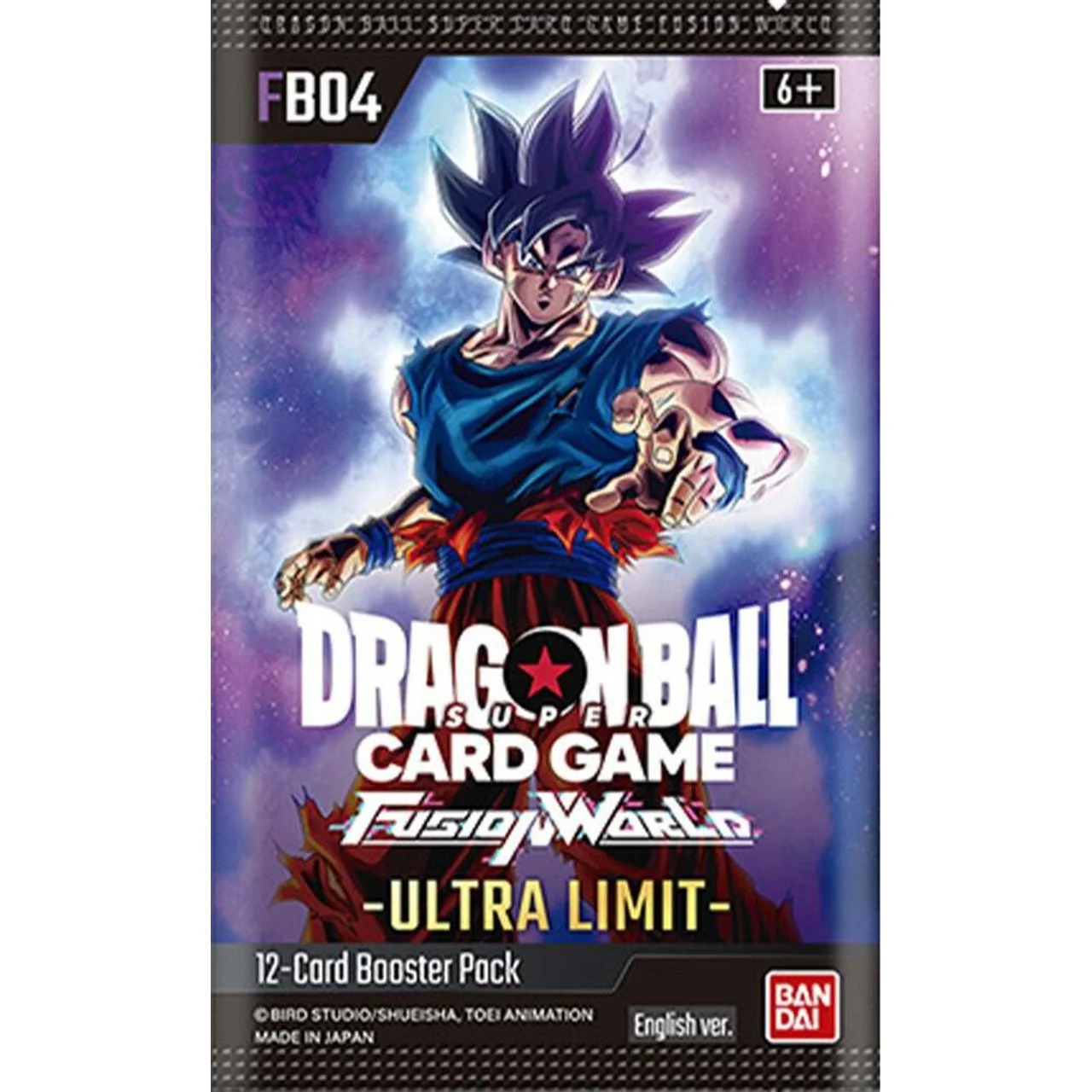 Dragon Ball Super TCG Fusion World Ultra Limit Booster Pack (FB04) - 12 Cards - Bandai