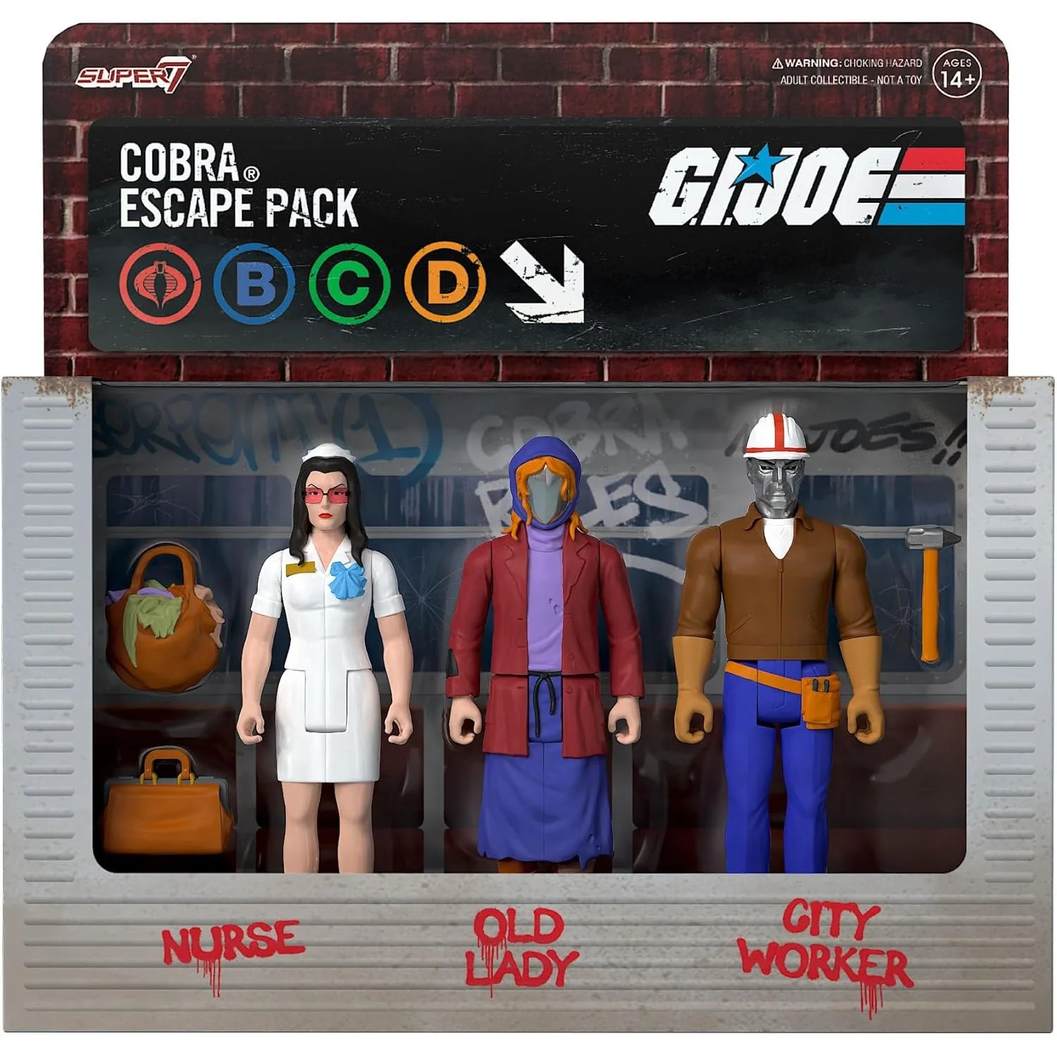 G.I. Joe Cobra Escape Pack (Action Figure 3-Pack) - Super7 - ReAction - Image 4