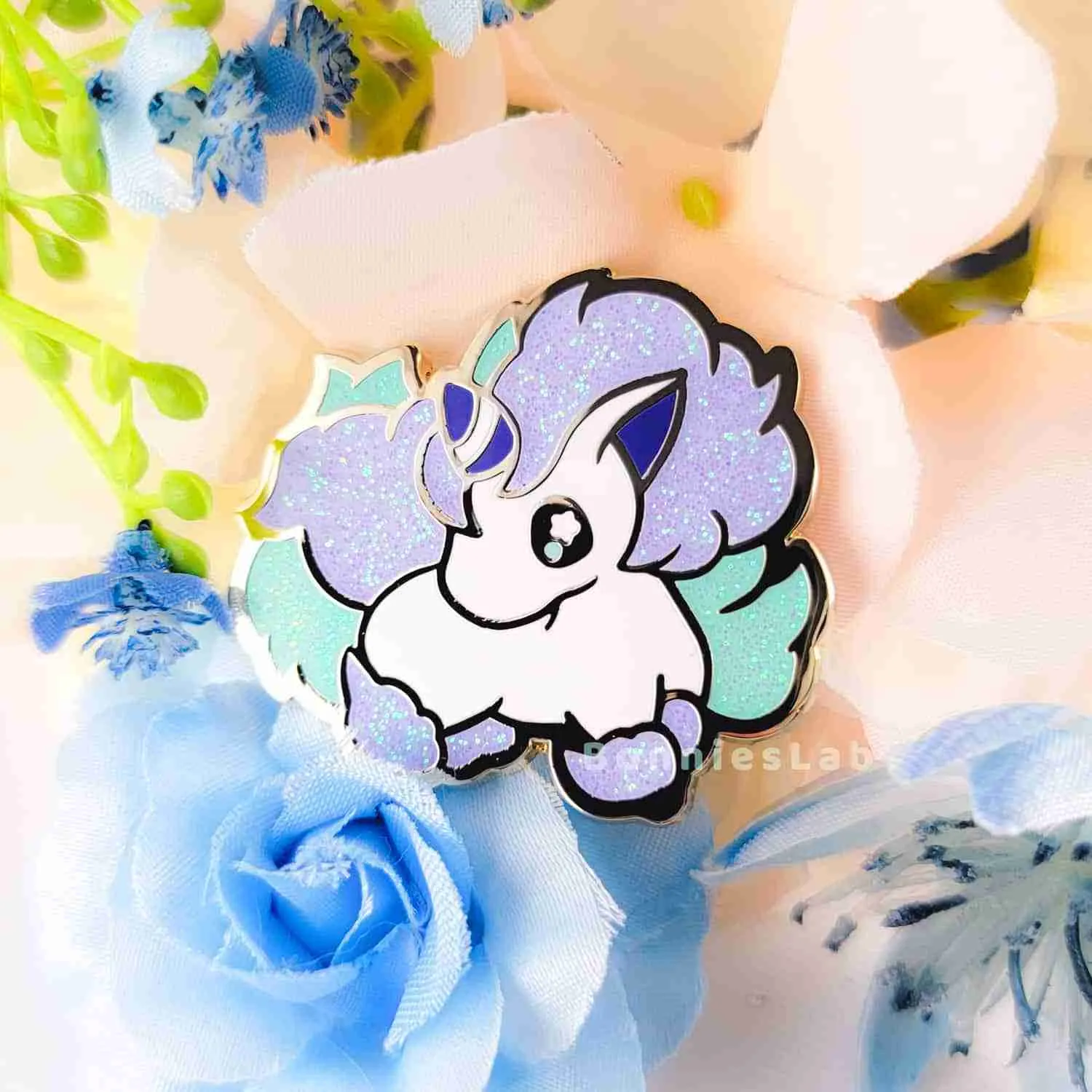 Galarian Ponyta Enamel Pin - Bonnies Lab - Image 3