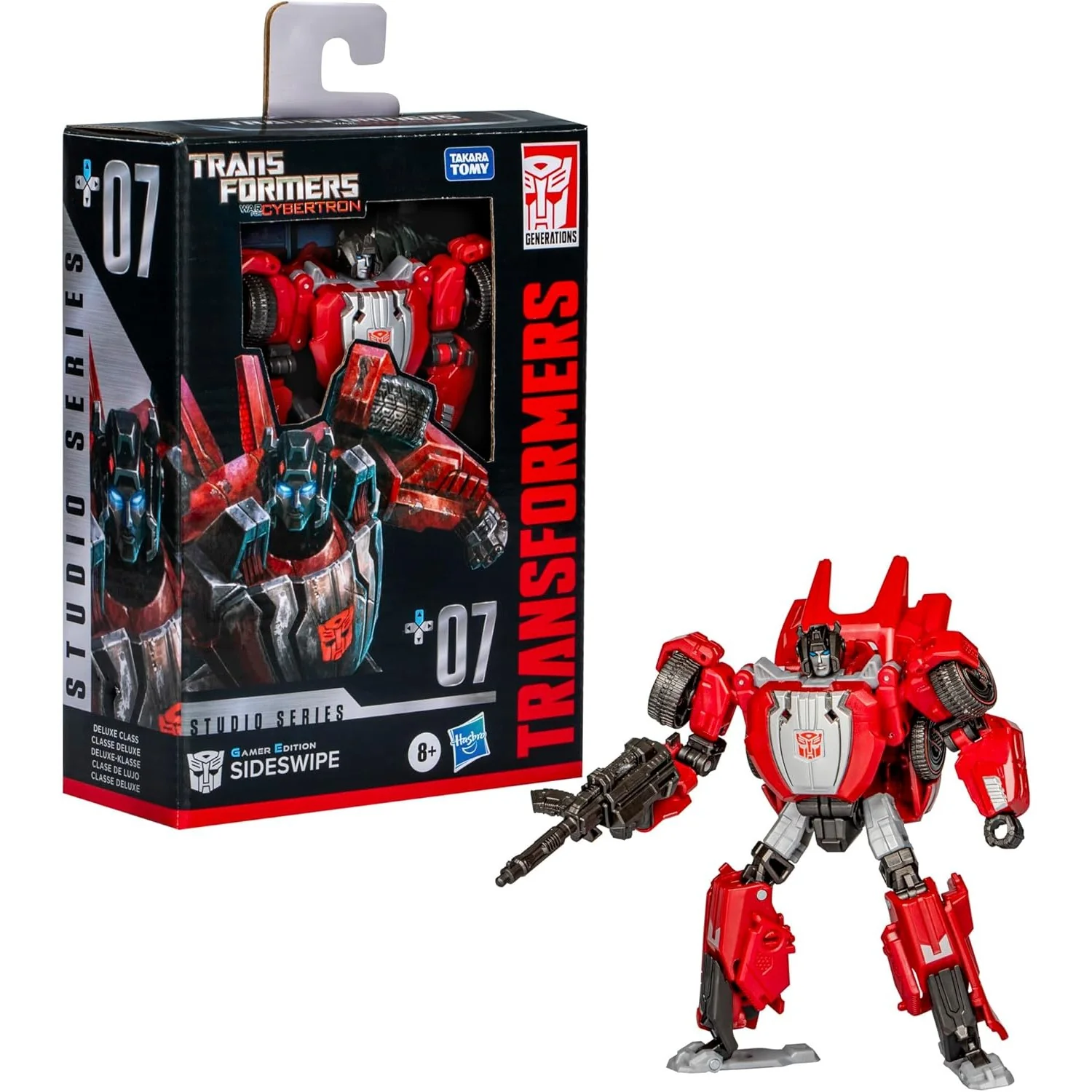 Transformers: War for Cybertron Deluxe Class Sideswipe Action Figure - Takara Tomy, Hasbro - (Studio Series Gamer Edition #07) - Image 12
