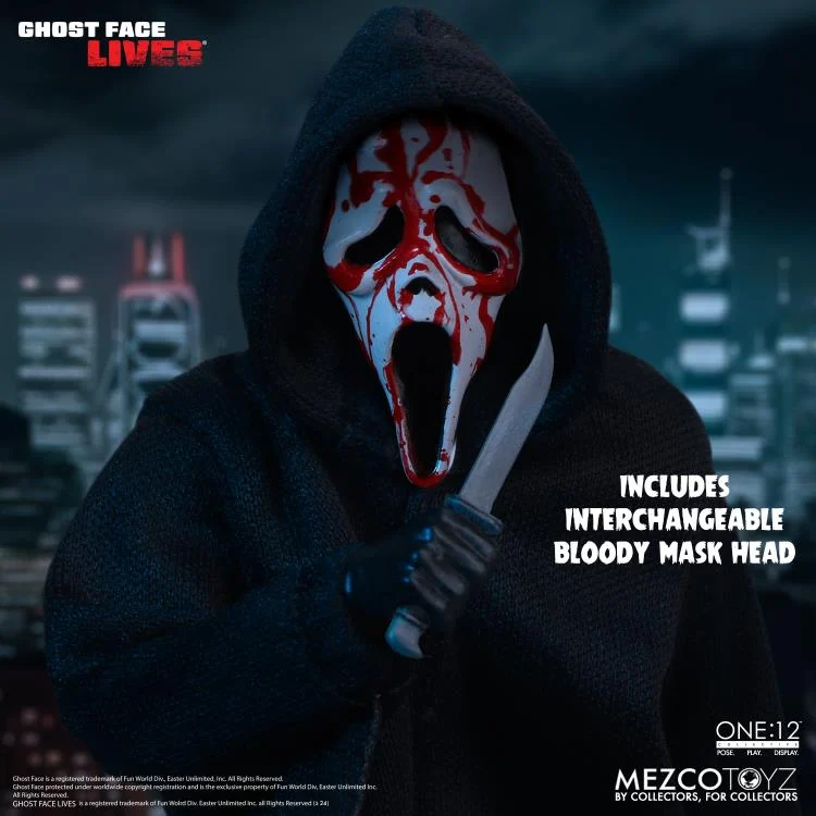 Scream Ghost Face Lives Action Figure - Mezco Toyz - One:12 Collective - Image 11