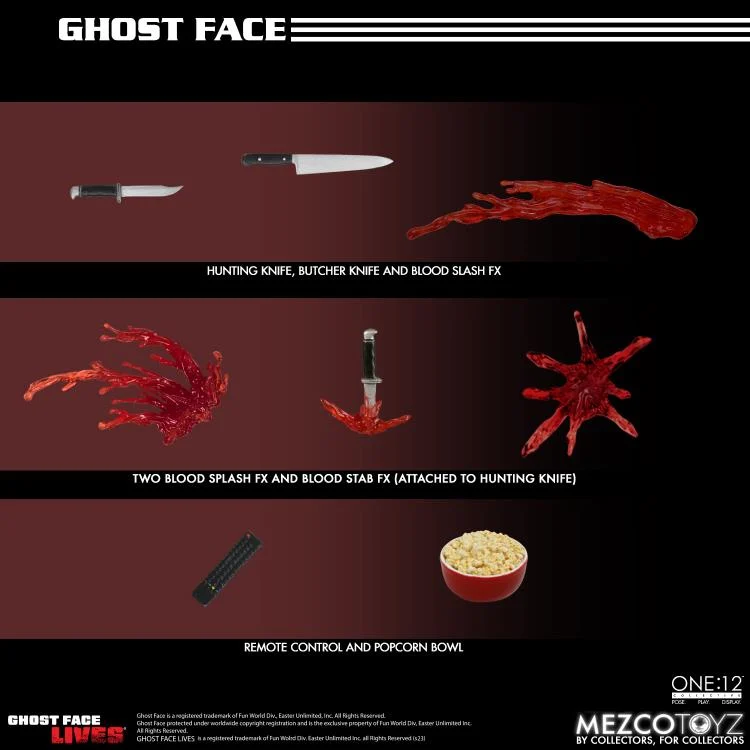Scream Ghost Face Lives Action Figure - Mezco Toyz - One:12 Collective - Image 13