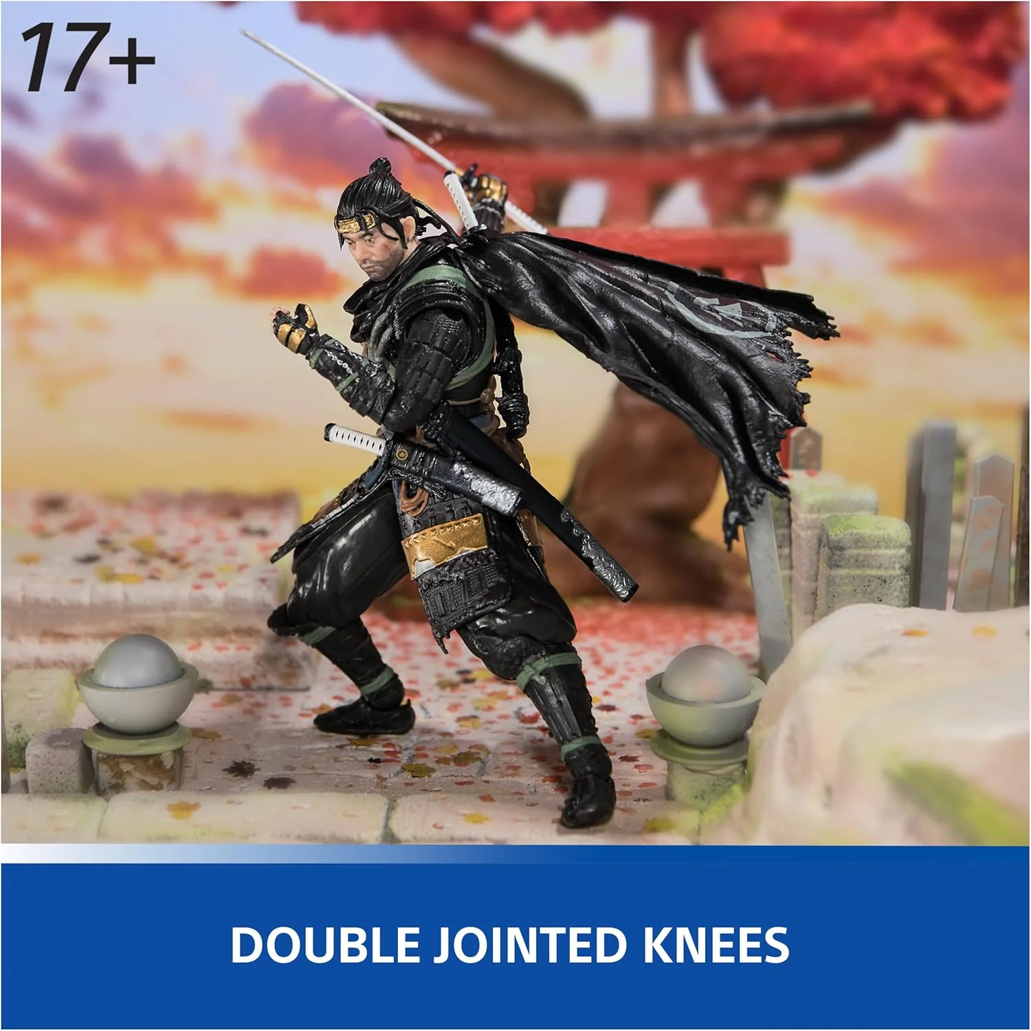 Ghost of Tsushima Jin Sakai 6" Action Figure - Spin Master Ltd. - PlayStation: The Shapes Collection - Image 4