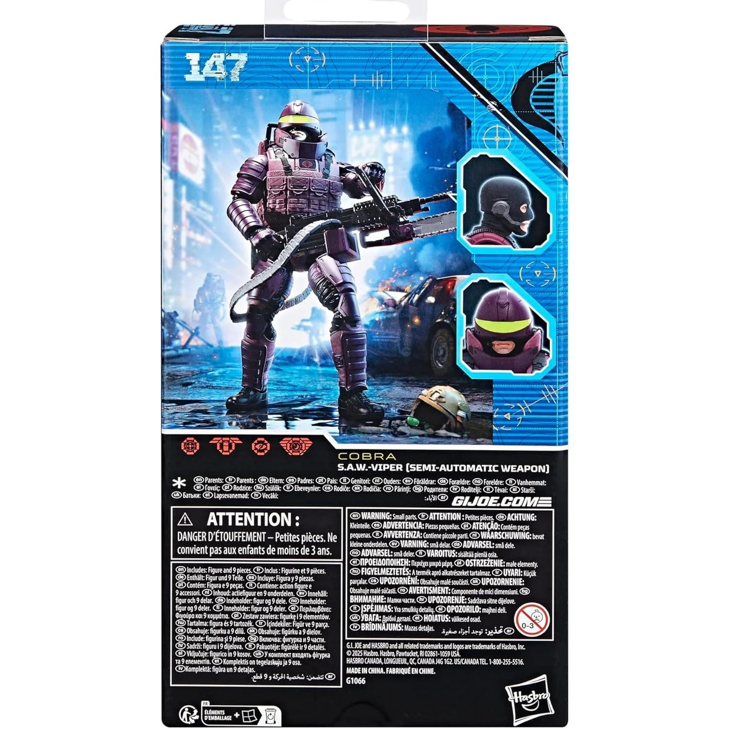 G.I. Joe Cobra S.A.W. Viper (Semi-Automatic Weapon) Action Figure - Classified Series #147 - Image 10
