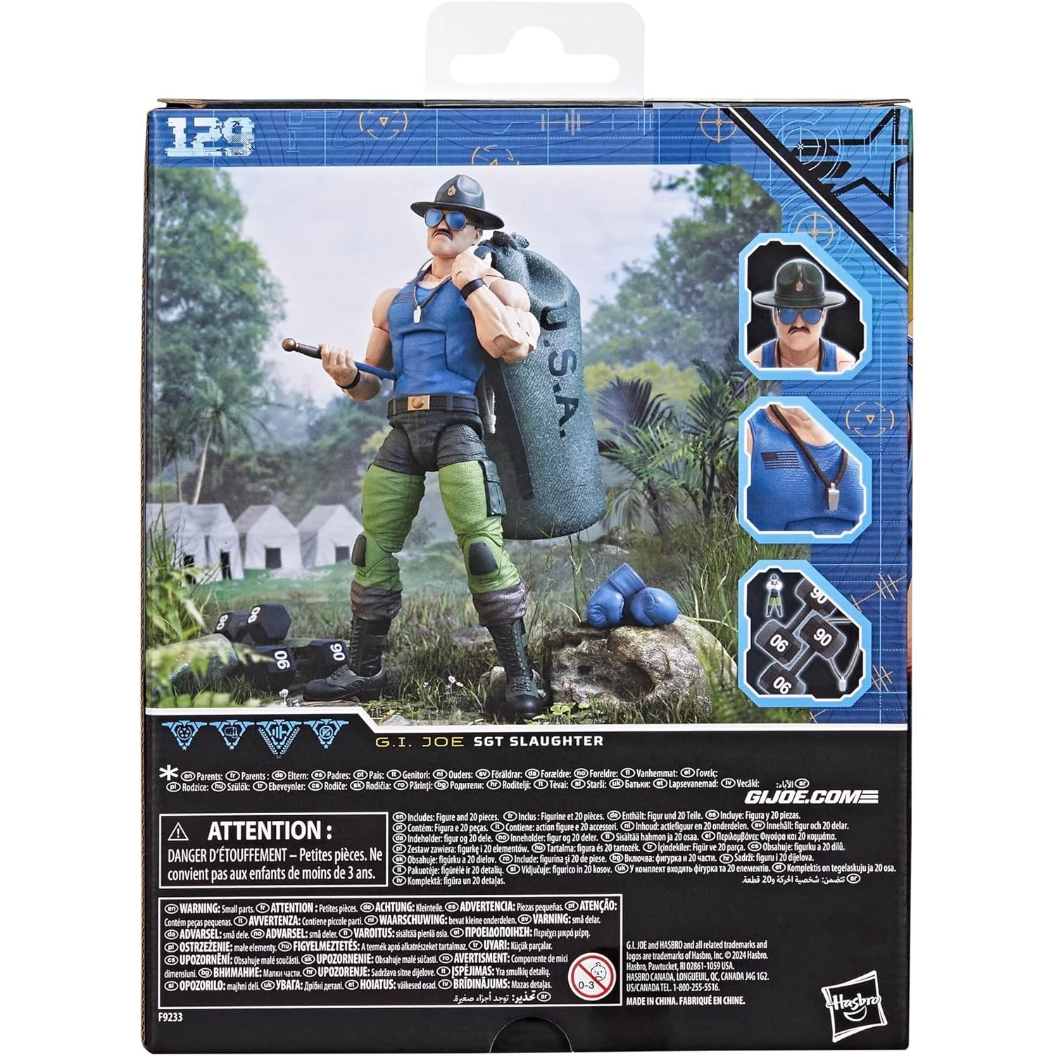 G.I. Joe Mad Marauders Sgt. Slaughter Deluxe Action Figure - Hasbro (Classified Series #129) - Image 7