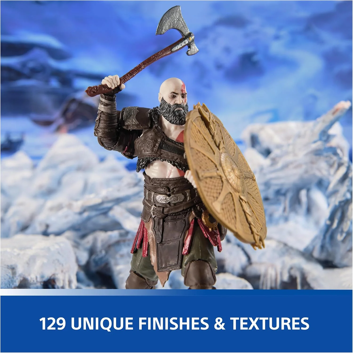 God of War: Ragnarok Kratos 6" Action Figure - Spin Master Ltd. - PlayStation: The Shapes Collection) - Image 5