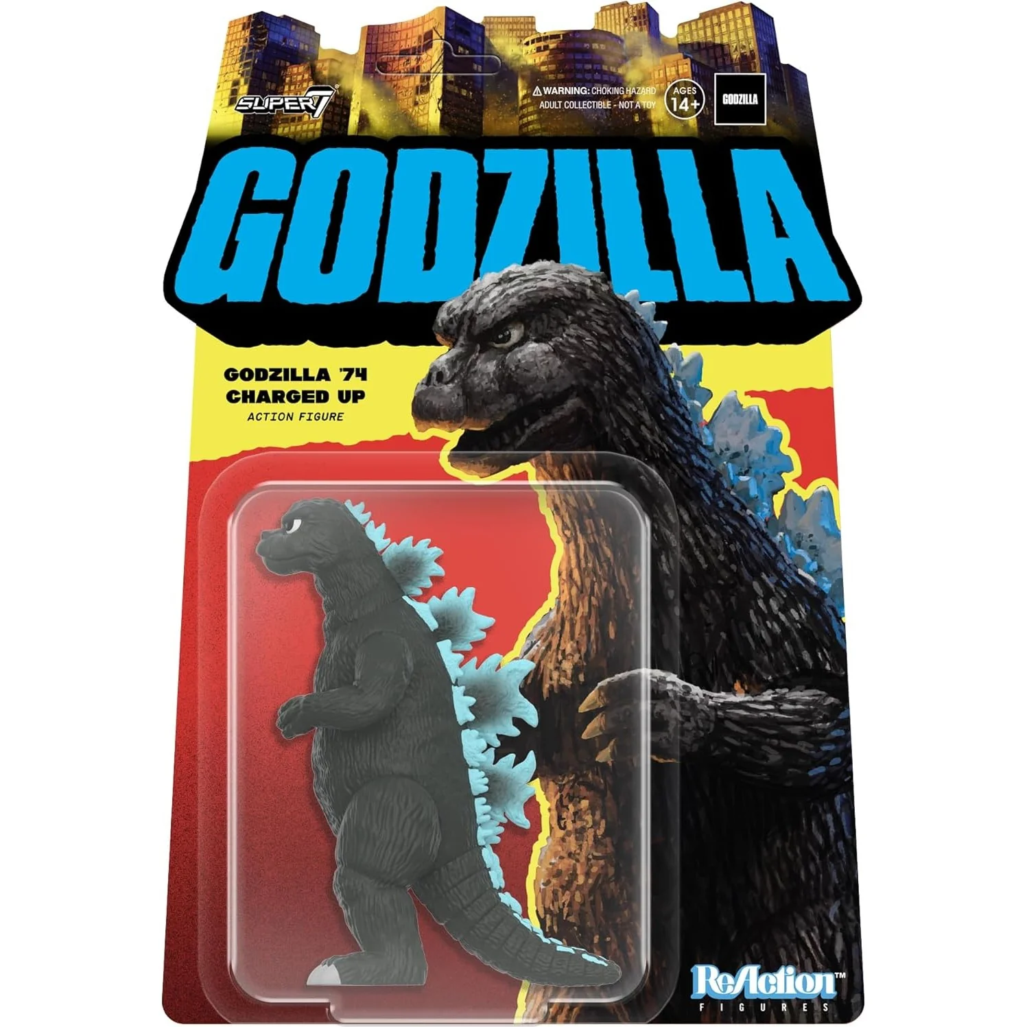 Godzilla vs. Mechagodzilla (1974) Godzilla '74 Charged Up Action Figure - Toho, Super7 - (ReAction, Wave 6)