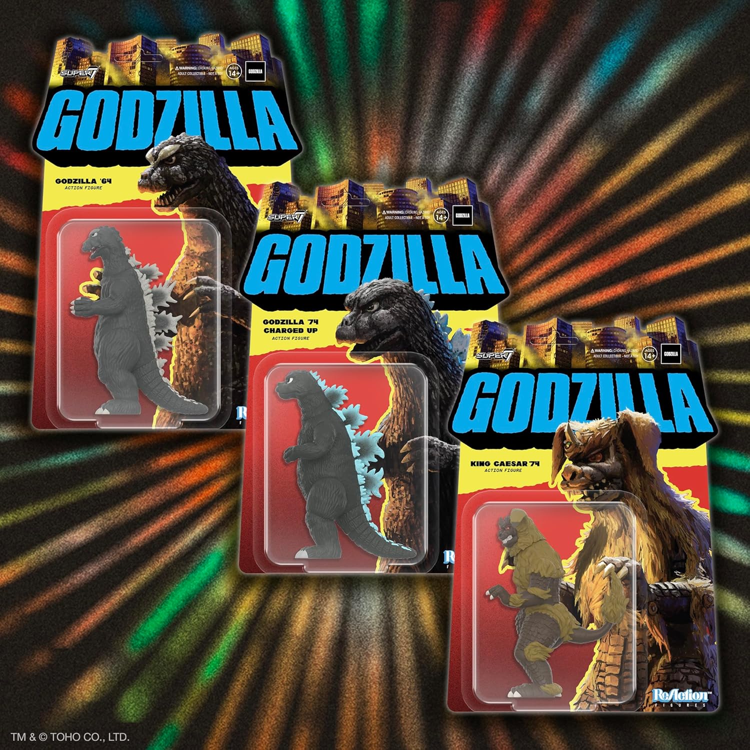 Godzilla vs. Mechagodzilla (1974) Godzilla '74 Charged Up Action Figure - Toho, Super7 - (ReAction, Wave 6) - Image 7