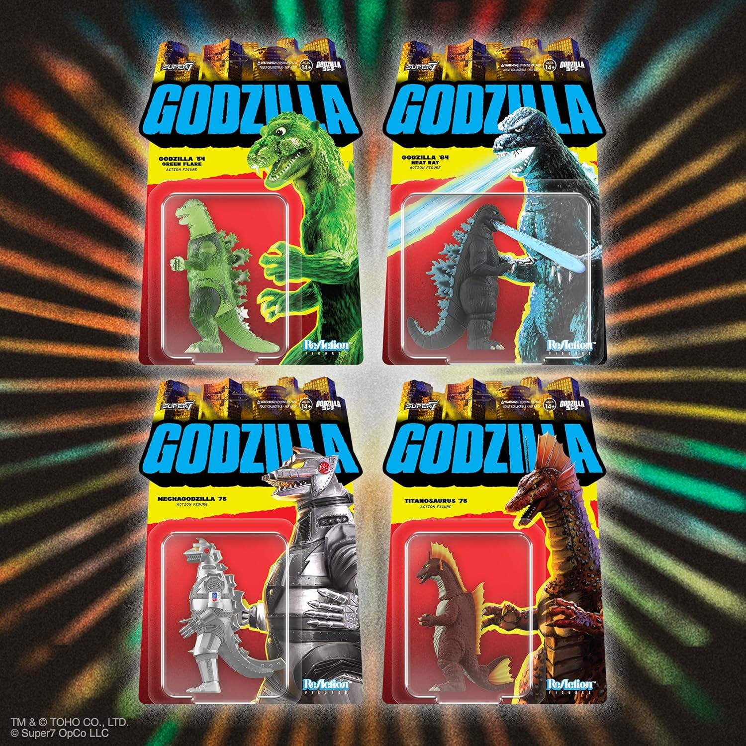 Godzilla '64 (Green Flare) Action Figure - Toho, Super7 - ReAction - Image 8