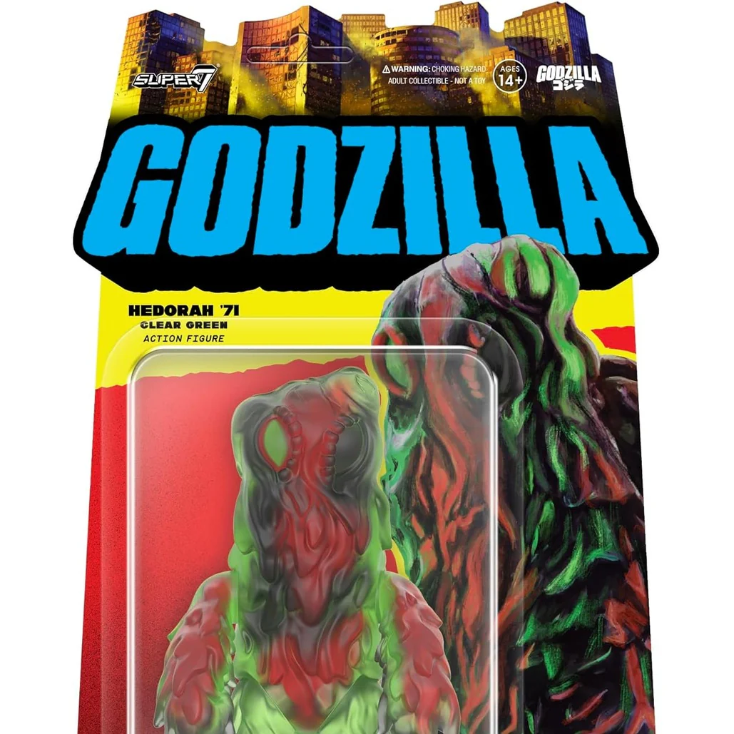 Godzilla Hedorah (Clear Green) Action Figure - Super7 - ReAction