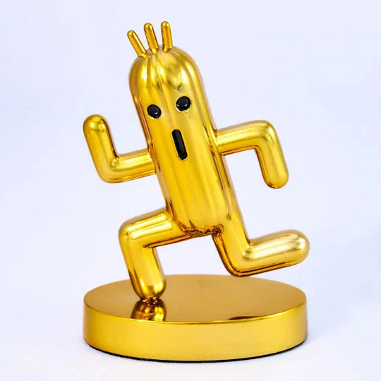 Final Fantasy Gold Cactuar Figure - Square Enix - Bright Arts Gallery - Image 2
